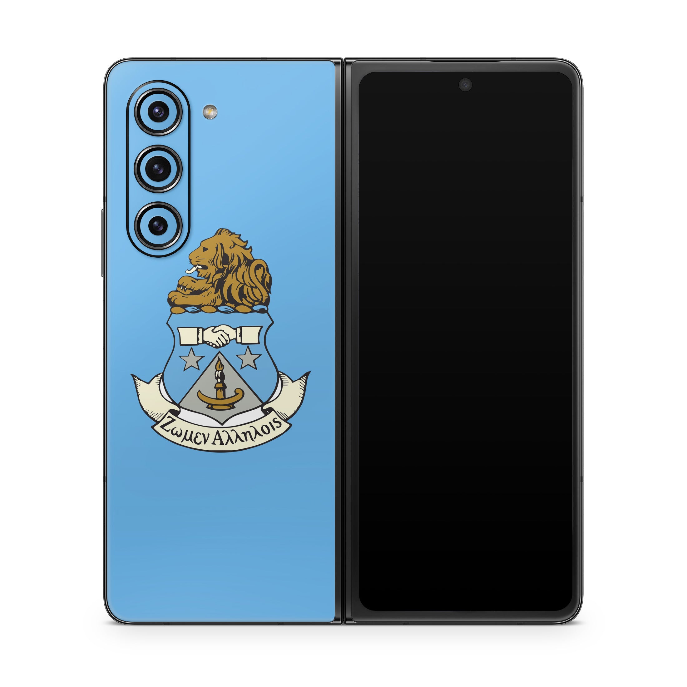 Alpha Delta Pi Crest Adelphean Blue - Samsung Galaxy Z Fold5 Skin