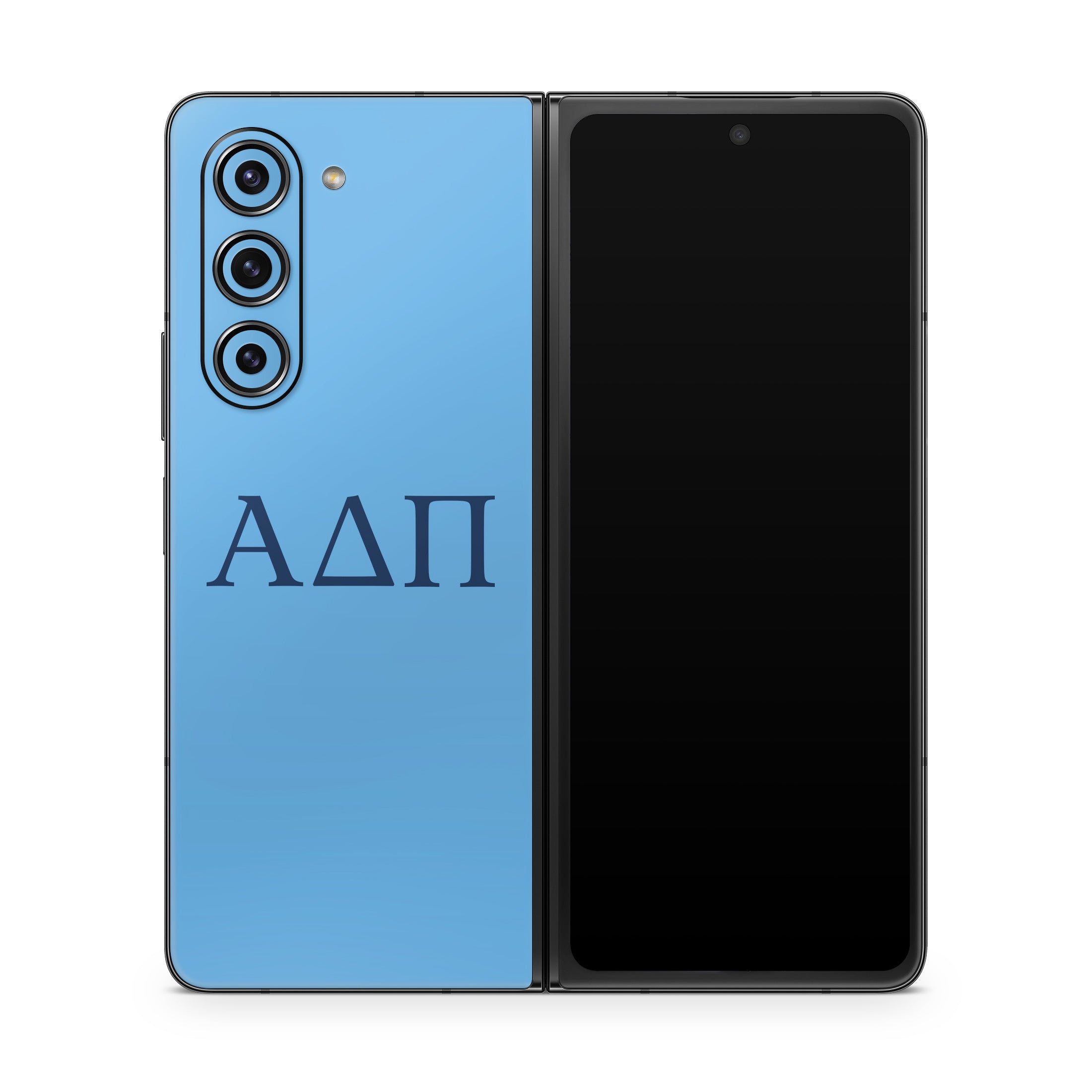 Alpha Delta Pi Greek Letters Adelphean Blue - Samsung Galaxy Z Fold5 Skin