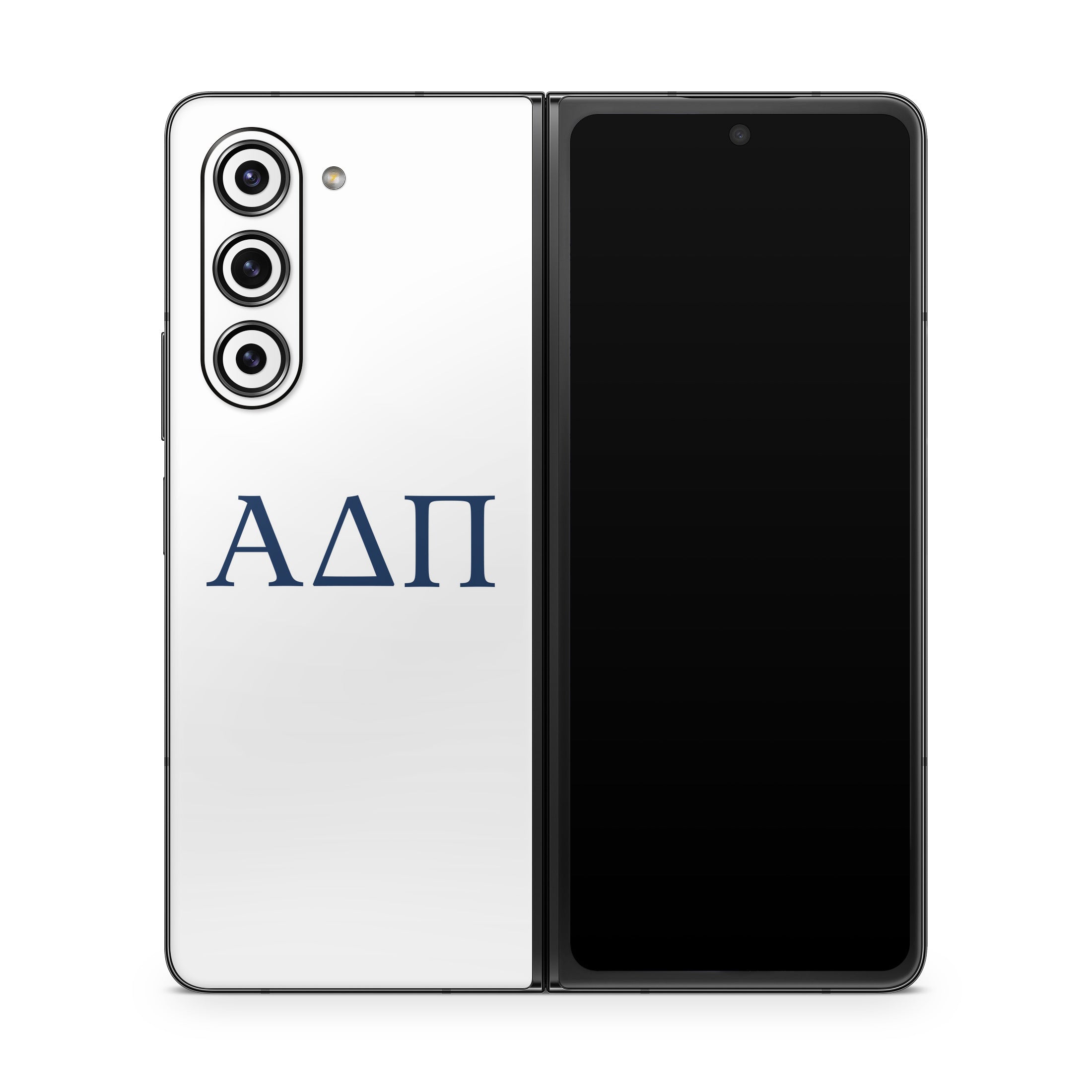 Alpha Delta Pi Greek Letters White - Samsung Galaxy Z Fold5 Skin