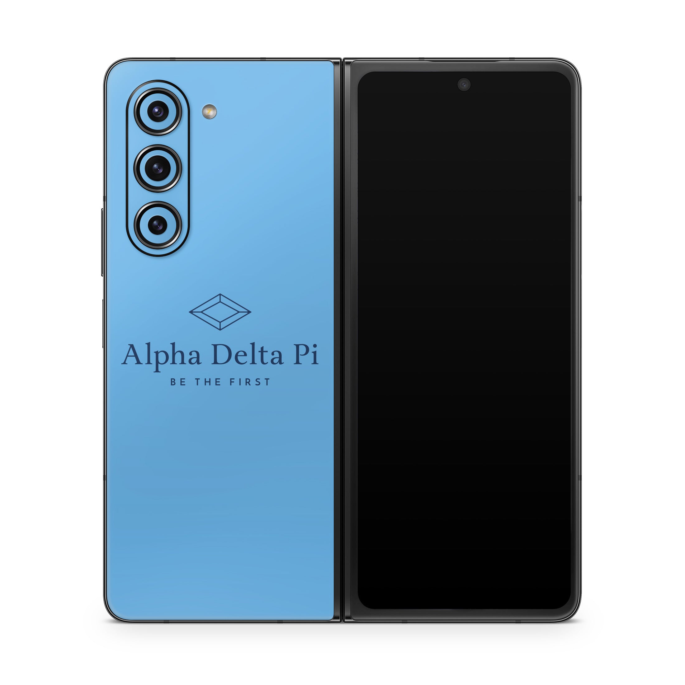 Alpha Delta Pi Primary Logo Adelphean Blue - Samsung Galaxy Z Fold5 Skin