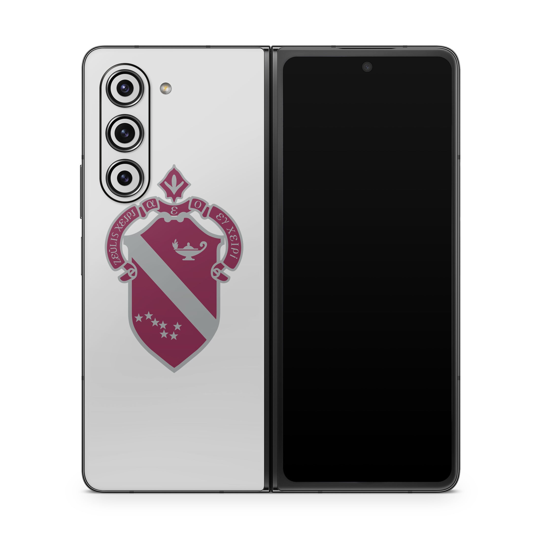 Alpha Phi Crest Silver - Samsung Galaxy Z Fold5 Skin