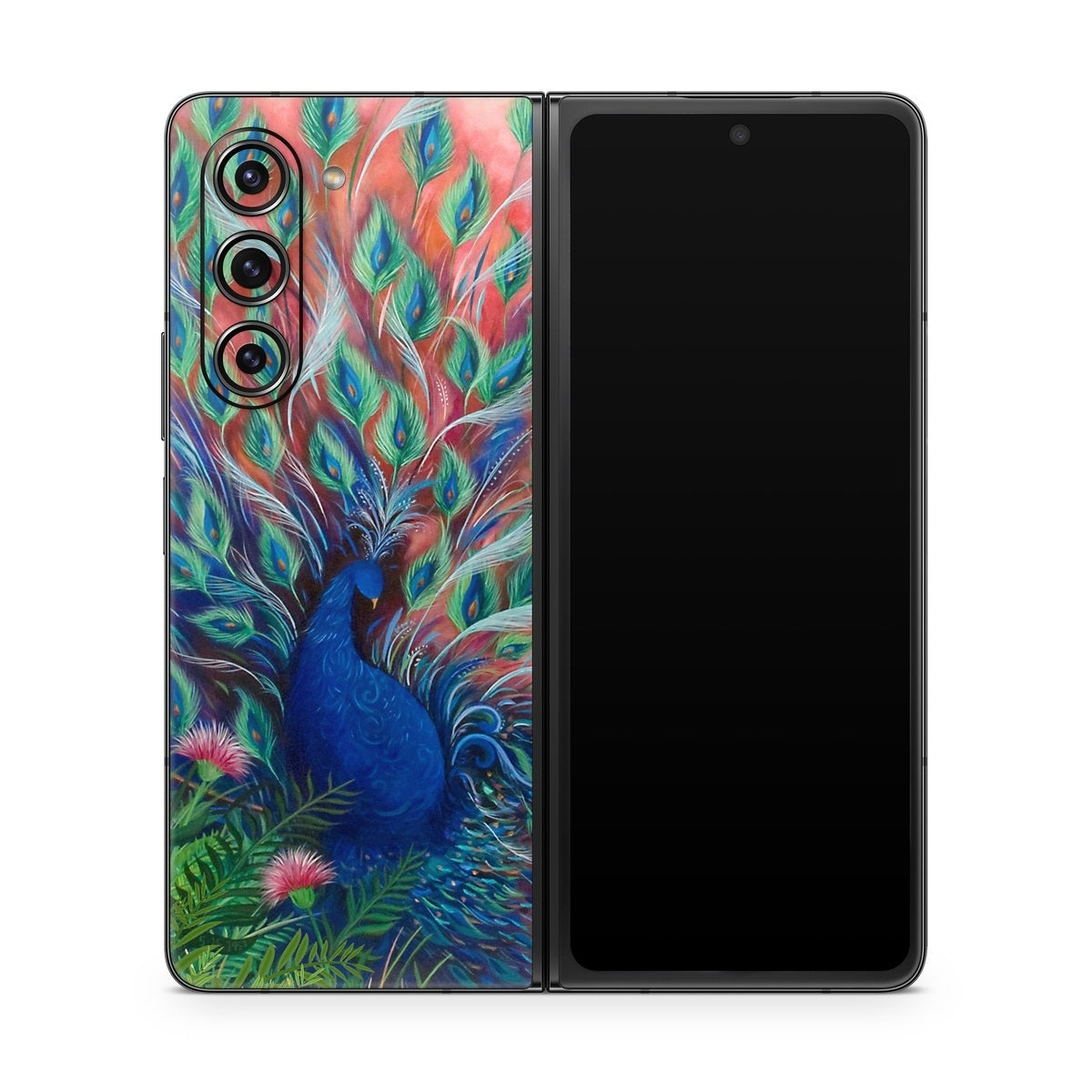 Coral Peacock - Samsung Galaxy Z Fold5 Skin