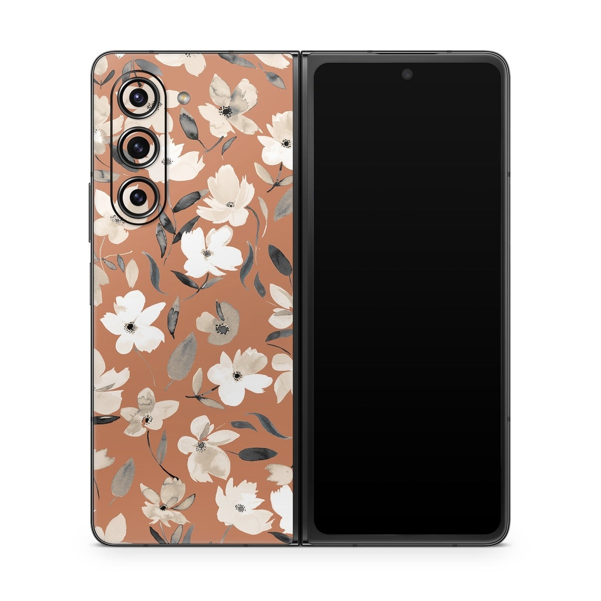 Fresh Flowers Copper - Samsung Galaxy Z Fold5 Skin