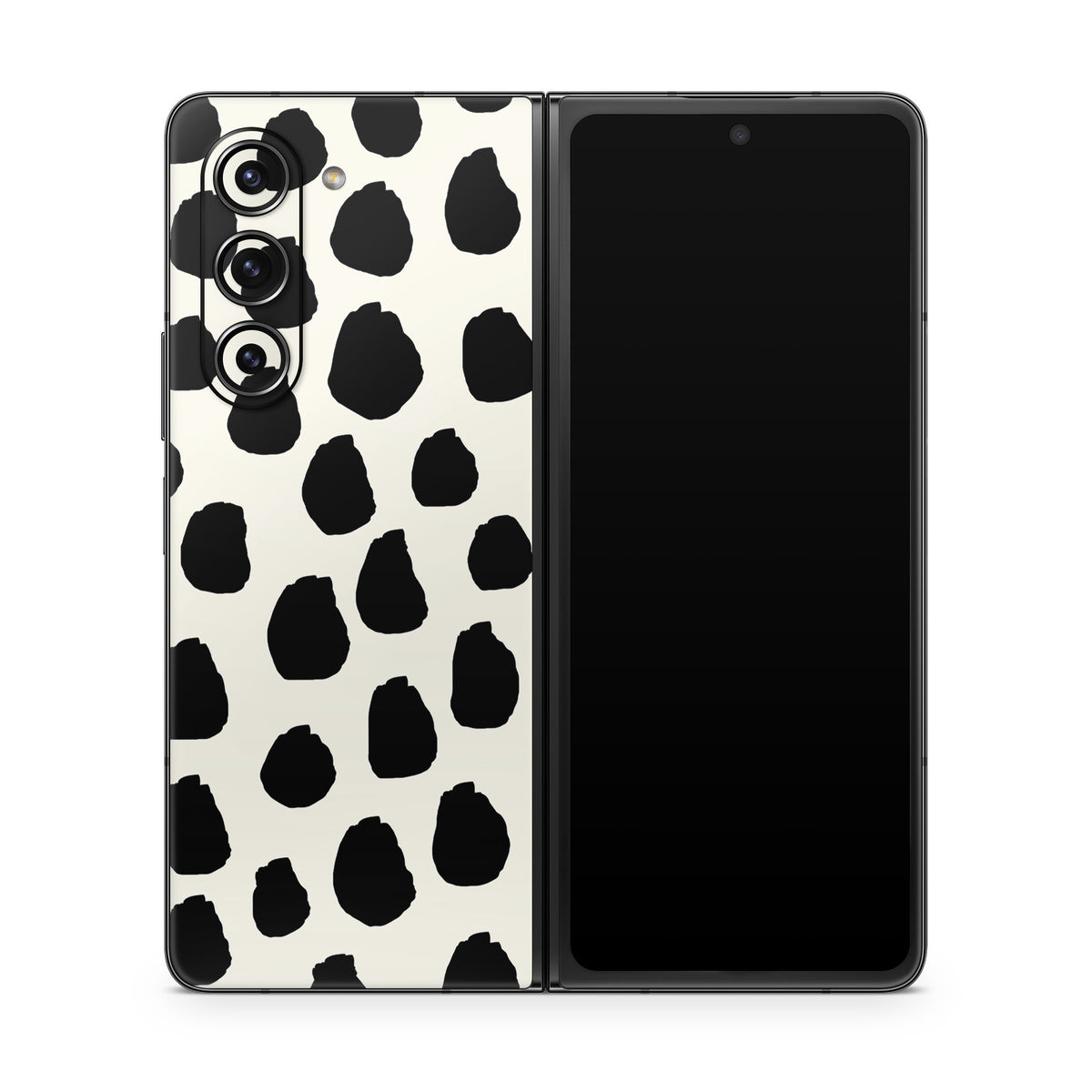 Inky Spots Cream - Samsung Galaxy Z Fold5 Skin
