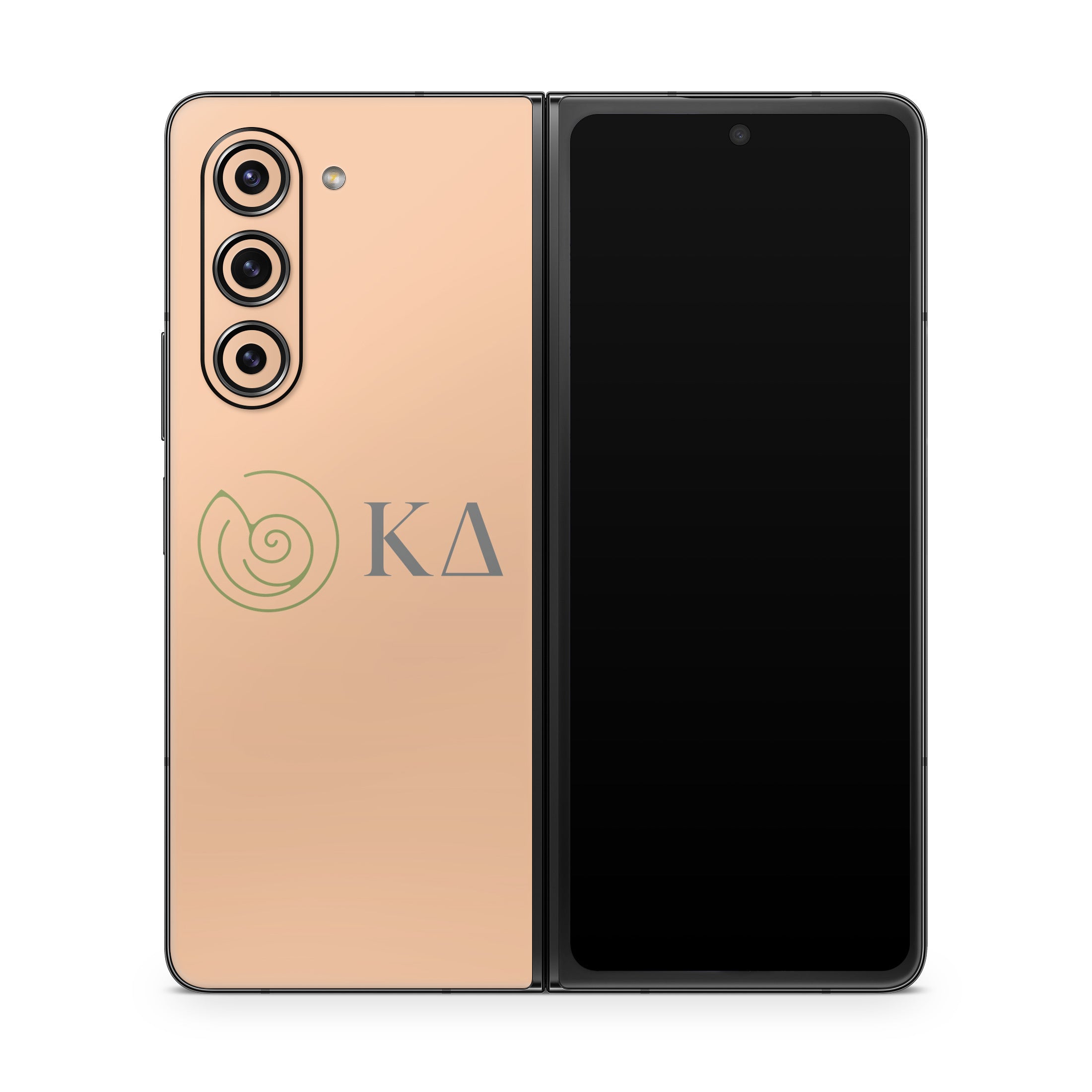 Kappa Delta Greek Letters Empowered Peach - Samsung Galaxy Z Fold5 Skin