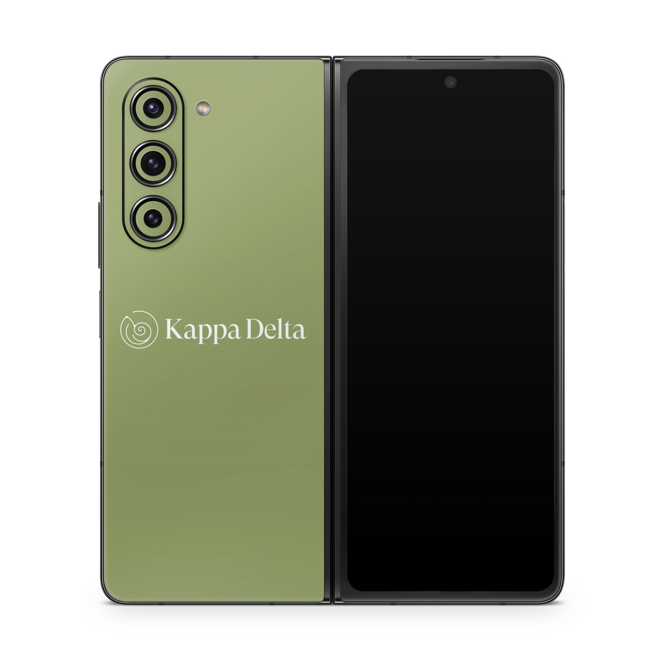 Kappa Delta Secondary Logo KD Olive - Samsung Galaxy Z Fold5 Skin
