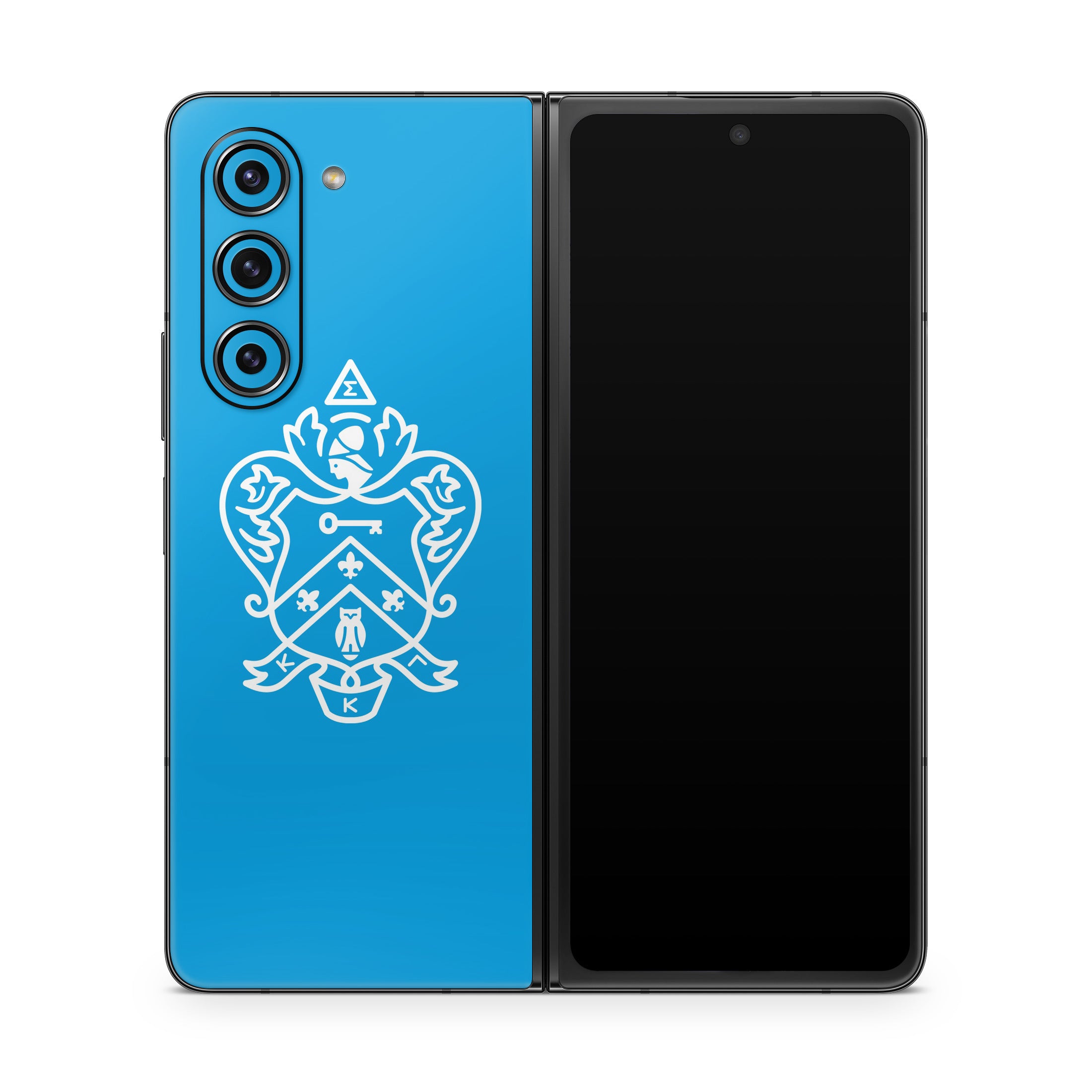 Kappa Kappa Gamma Coat of Arms Gamma Blue - Samsung Galaxy Z Fold5 Skin