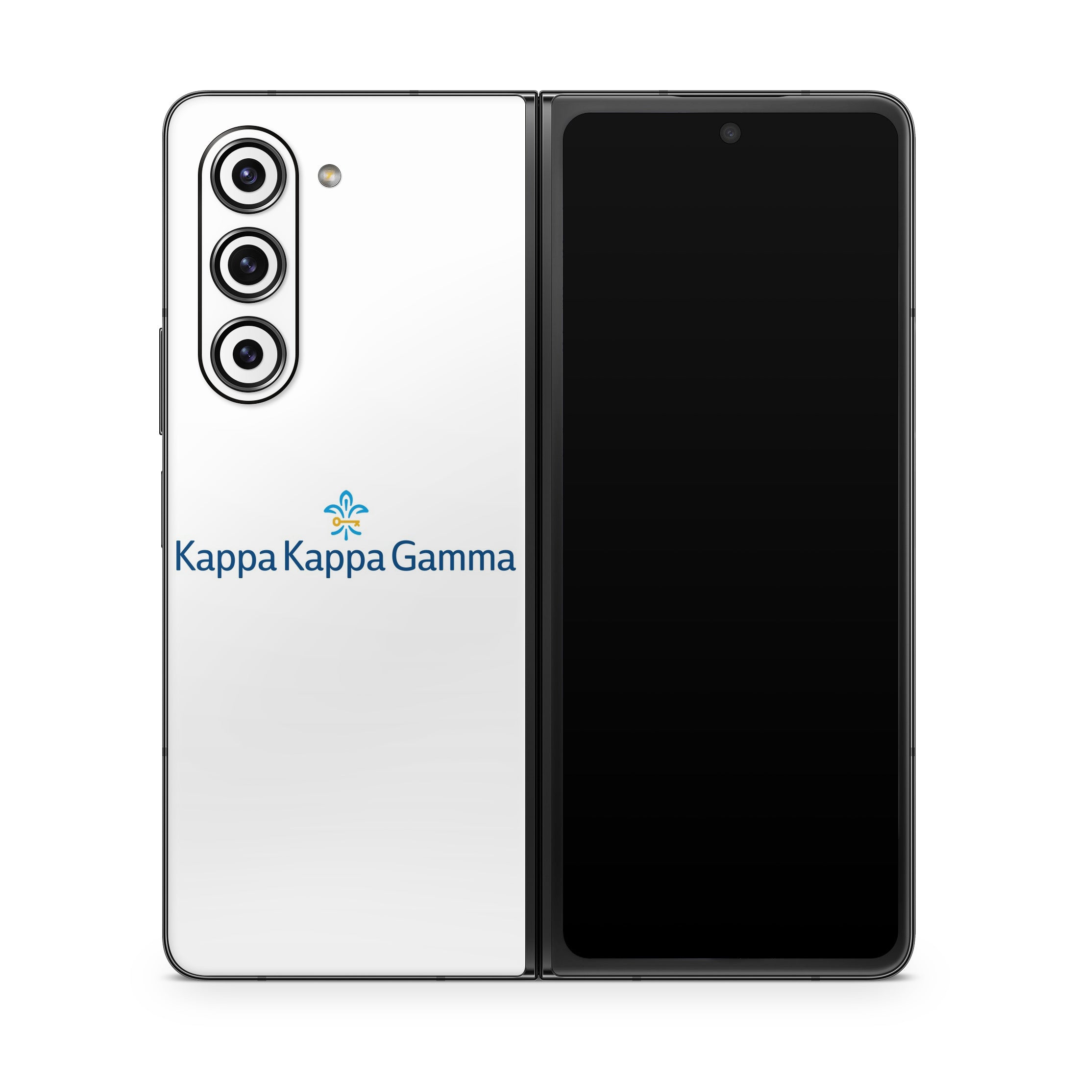 Kappa Kappa Gamma Brandmark White - Samsung Galaxy Z Fold5 Skin