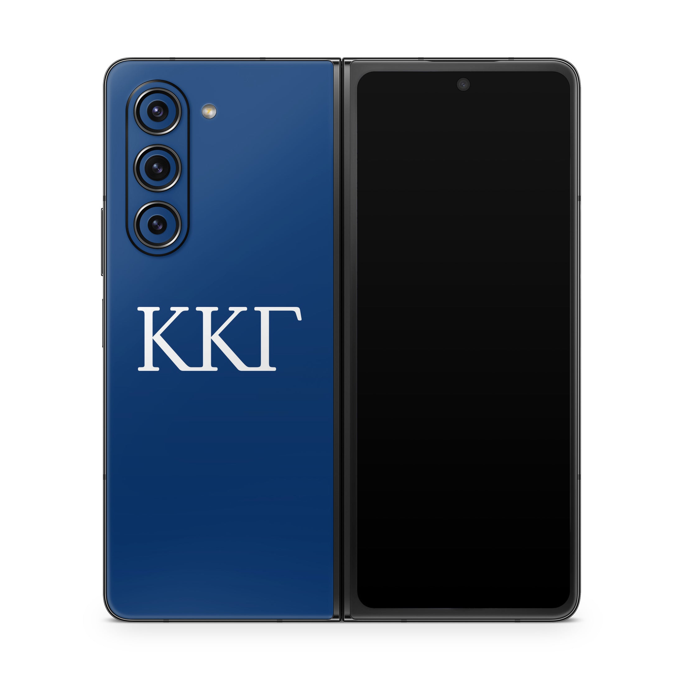 Kappa Kappa Gamma Greek Letters Kappa Blue - Samsung Galaxy Z Fold5 Skin