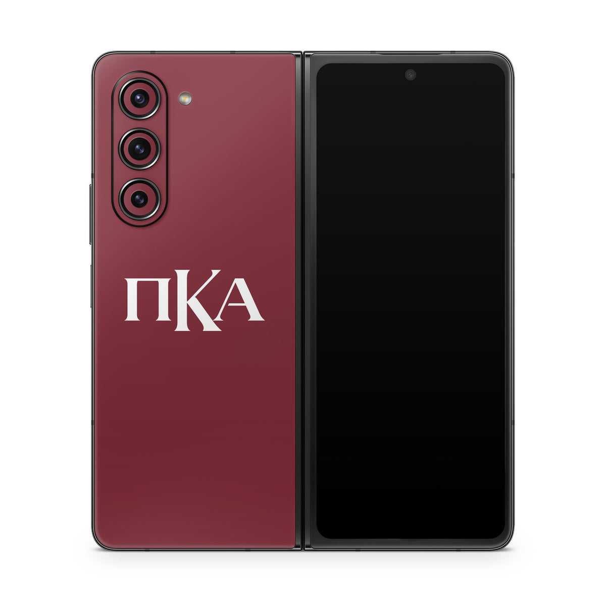 Pi Kappa Alpha Greek Letters Garnet - Samsung Galaxy Z Fold5 Skin