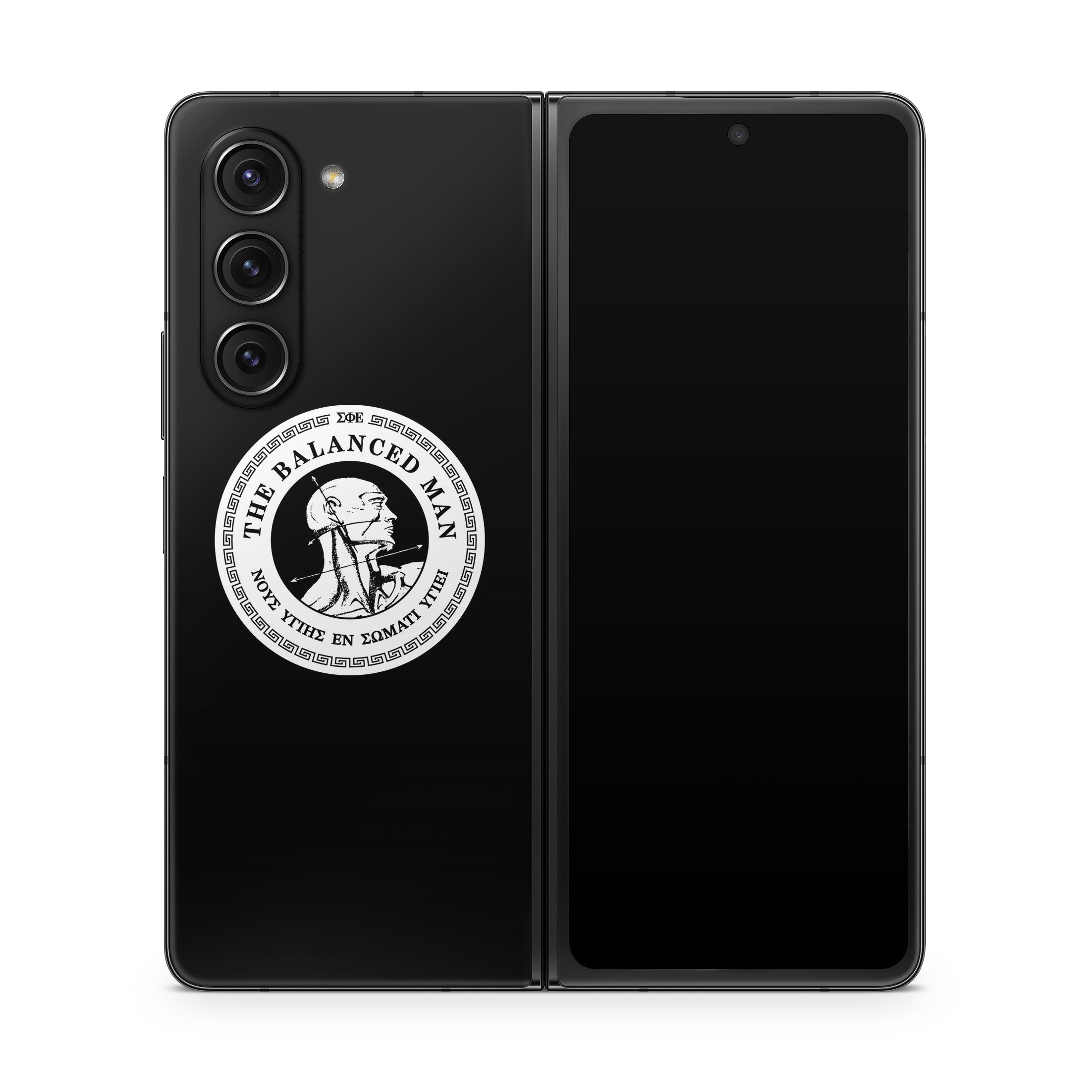 Sigma Phi Epsilon Balanced Man Black - Samsung Galaxy Z Fold5 Skin