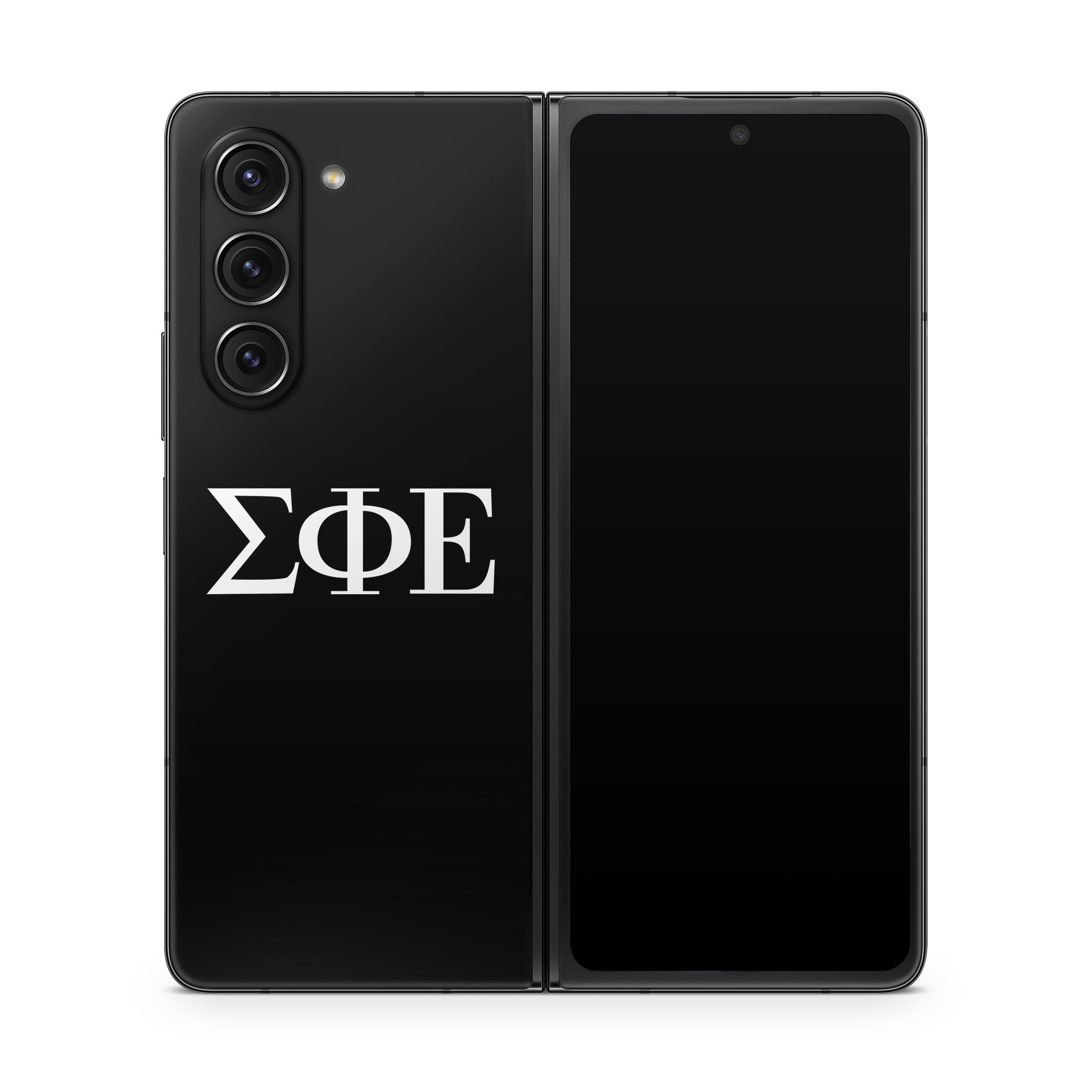 Sigma Phi Epsilon Greek Letters Black - Samsung Galaxy Z Fold5 Skin