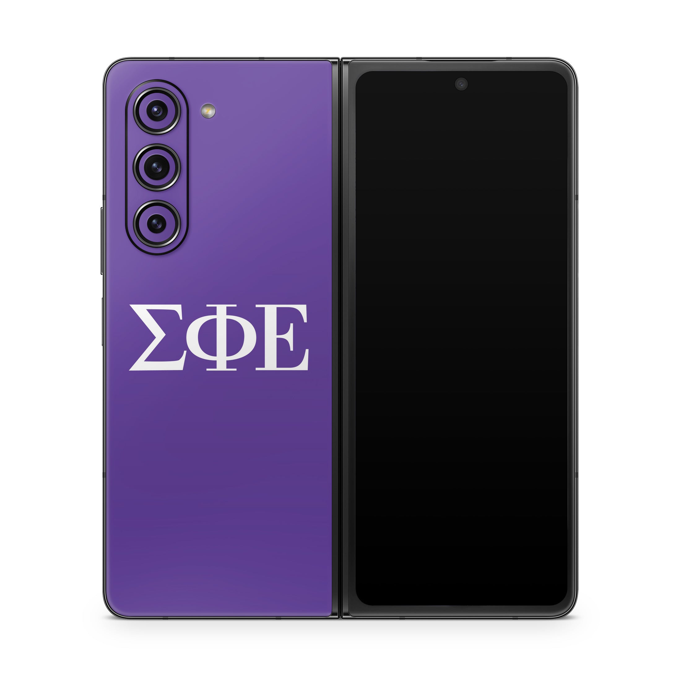 Sigma Phi Epsilon Greek Letters Purple - Samsung Galaxy Z Fold5 Skin
