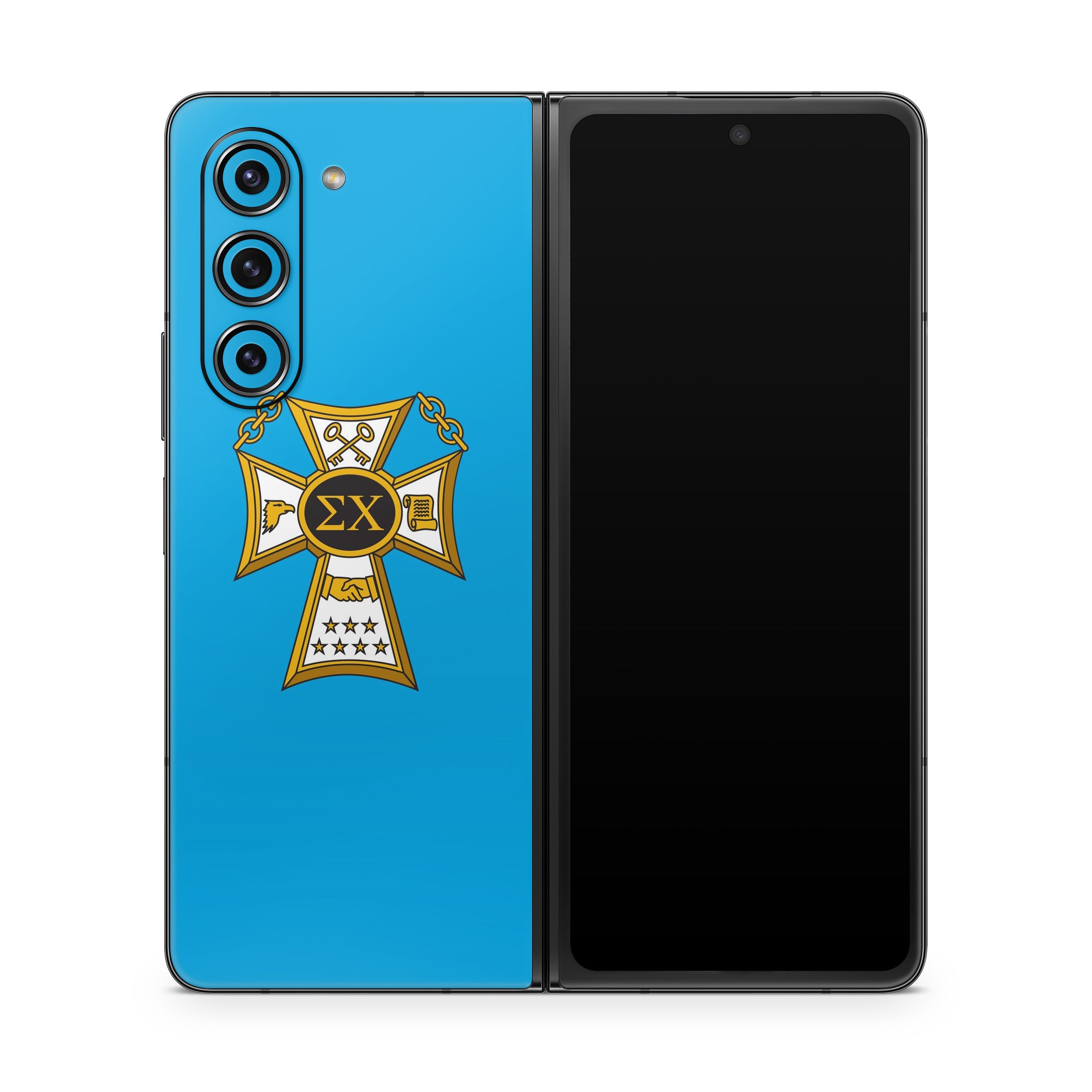 Sigma Chi Badge Blue - Samsung Galaxy Z Fold5 Skin
