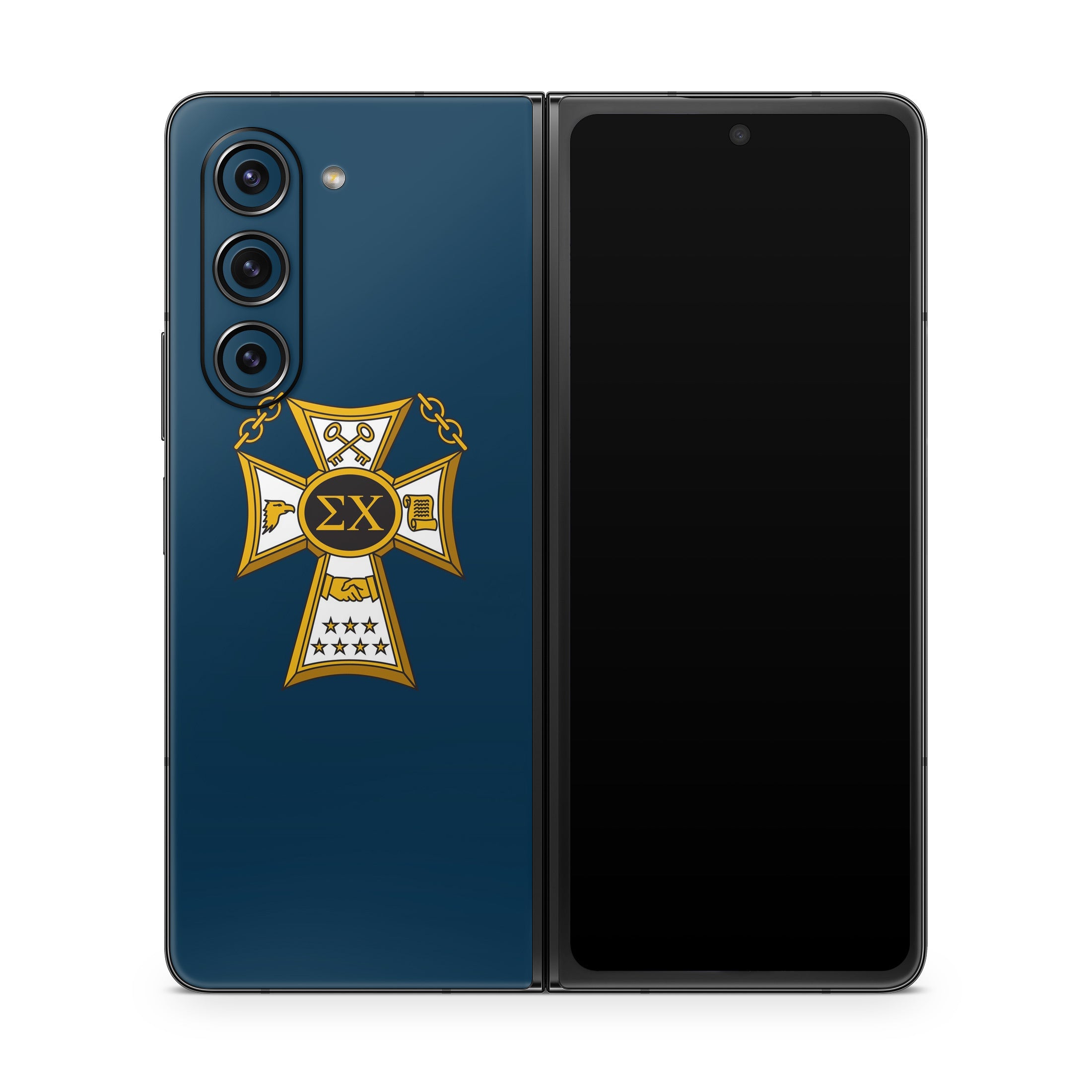 Sigma Chi Badge Navy - Samsung Galaxy Z Fold5 Skin