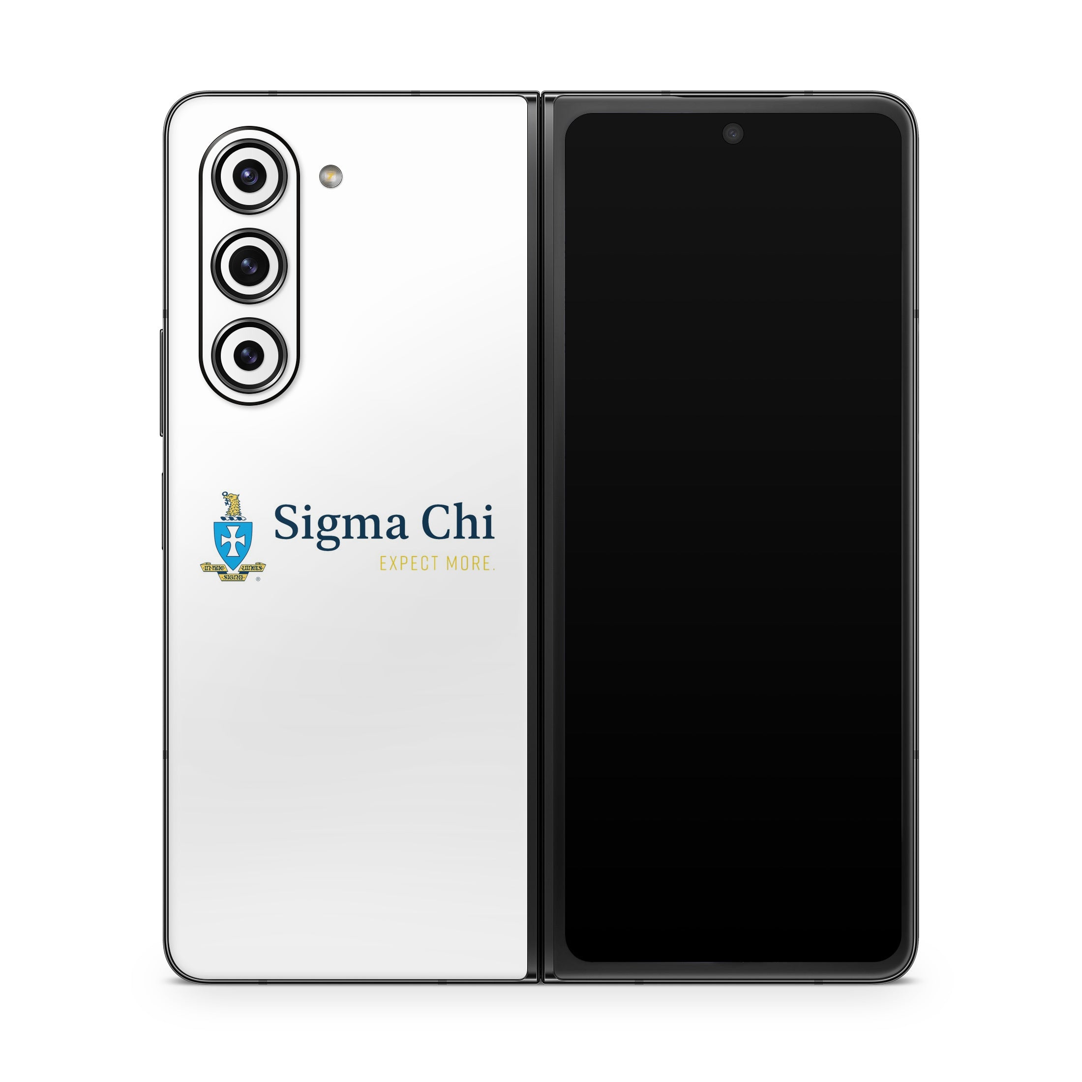 Sigma Chi Logo White - Samsung Galaxy Z Fold5 Skin