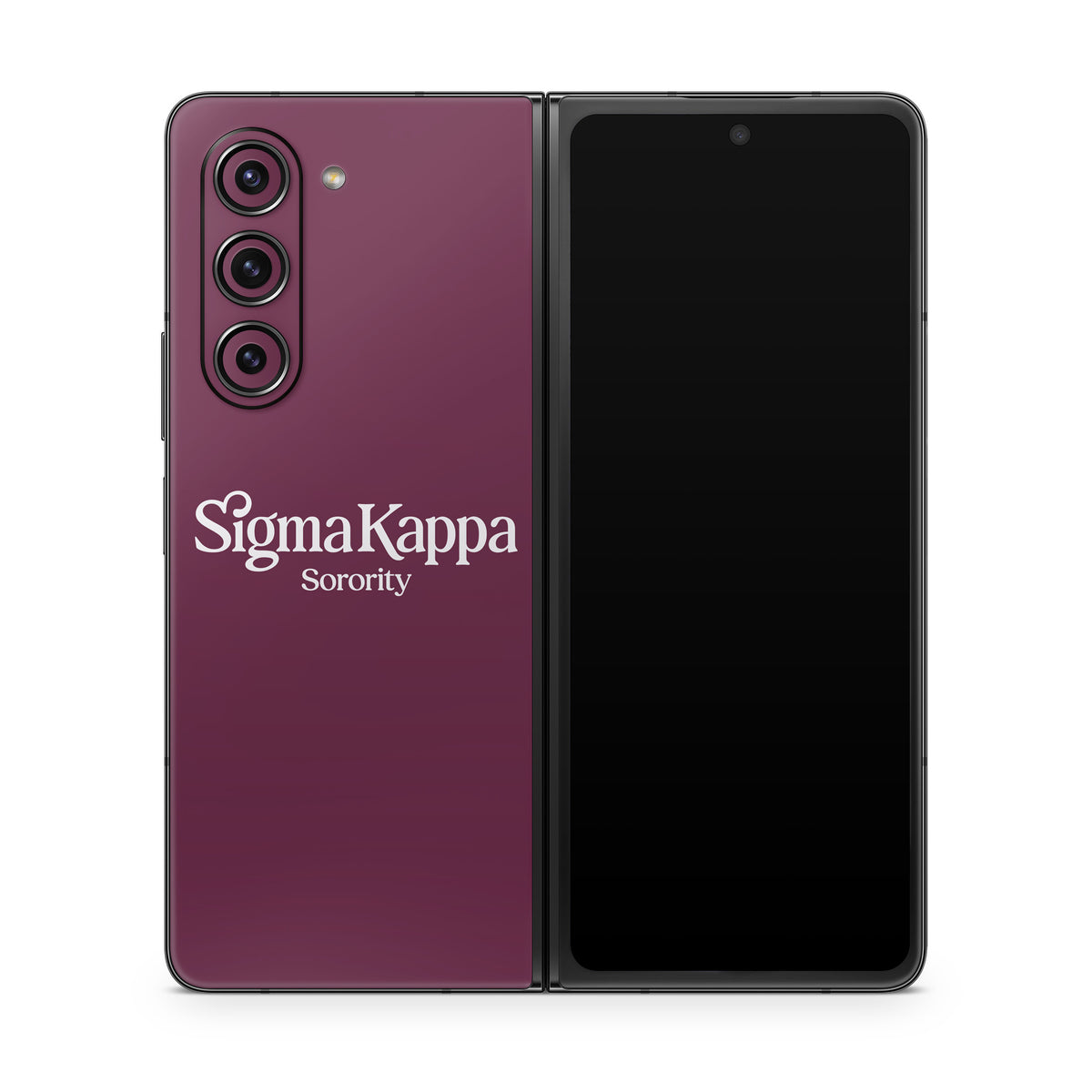 Sigma Kappa Sorority Logo Dove Love on Mary Maroon - Samsung Galaxy Z Fold5 Skin