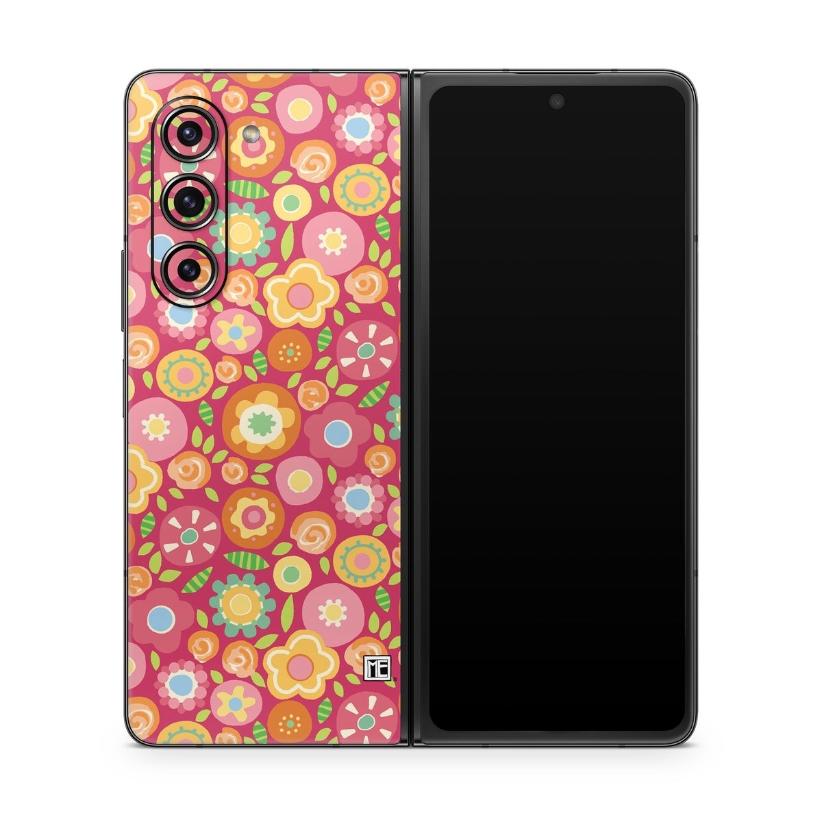 Flowers Squished - Samsung Galaxy Z Fold5 Skin
