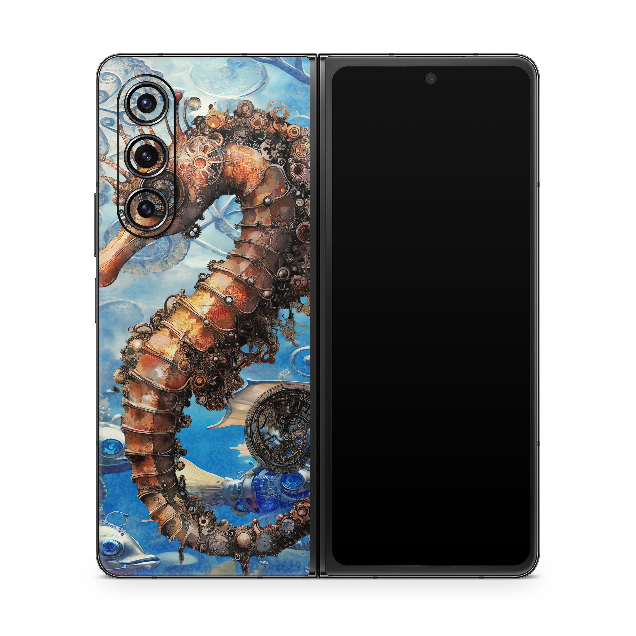 Steampunk Seahorse - Samsung Galaxy Z Fold5 Skin