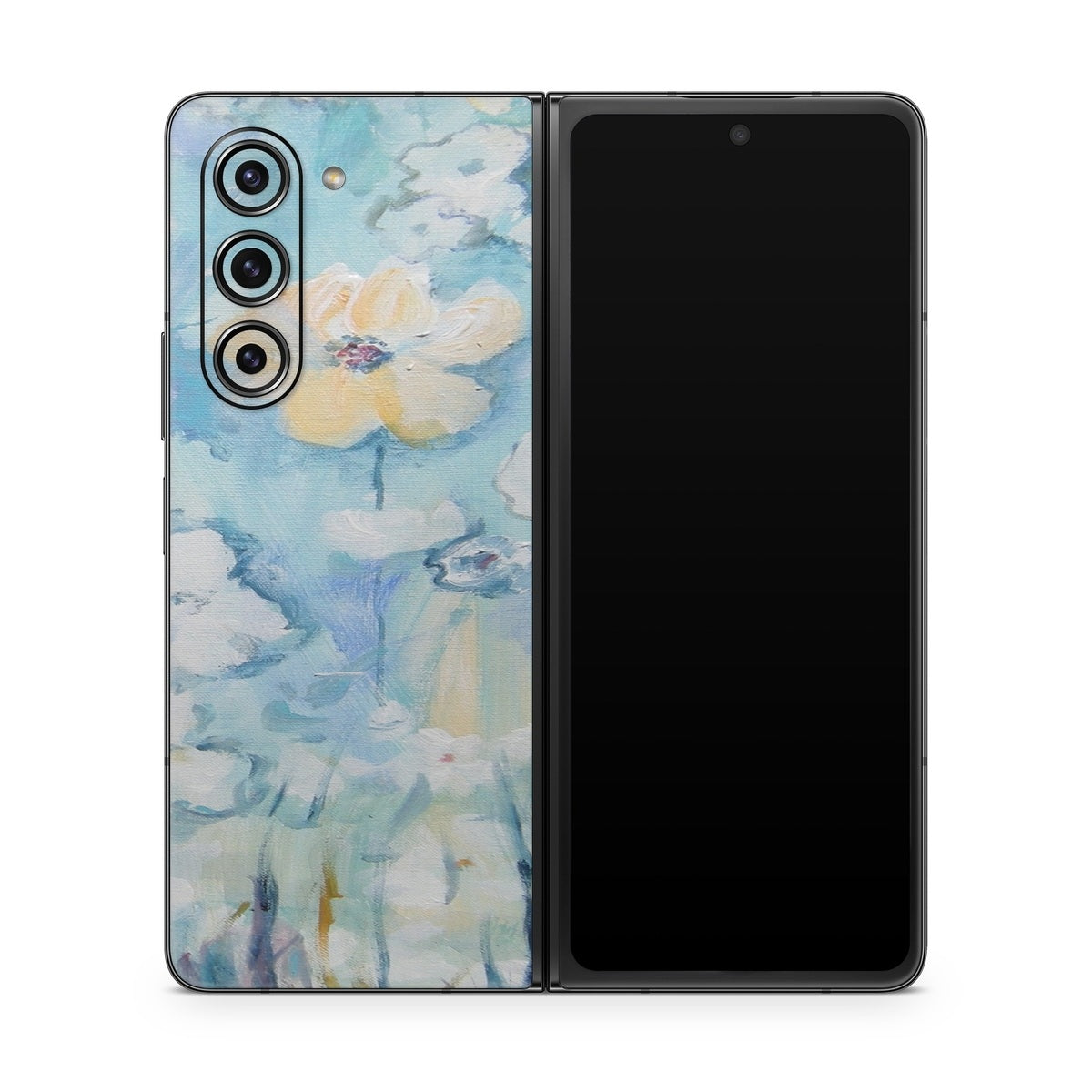 White & Blue - Samsung Galaxy Z Fold5 Skin