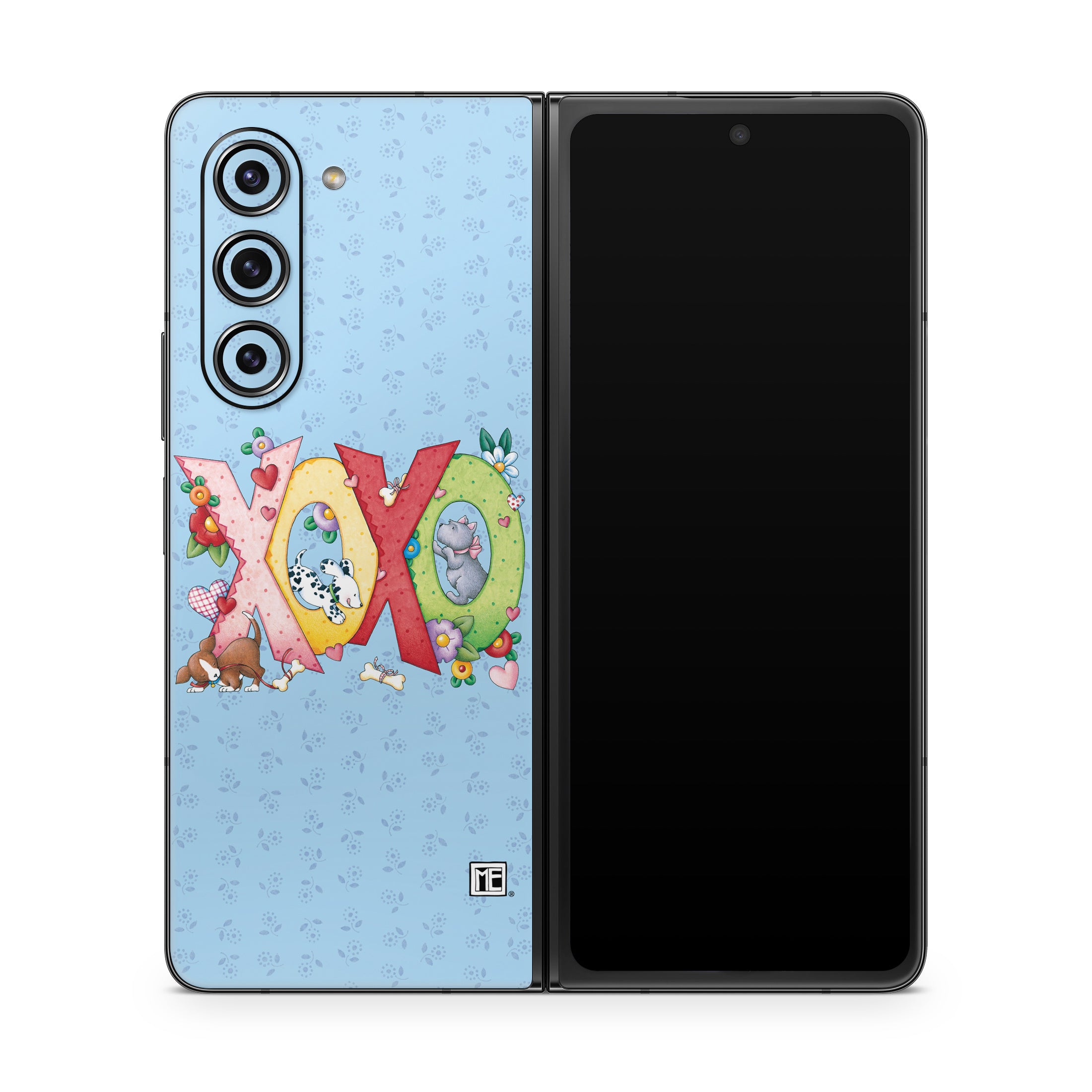 XOXO Puppies - Samsung Galaxy Z Fold5 Skin