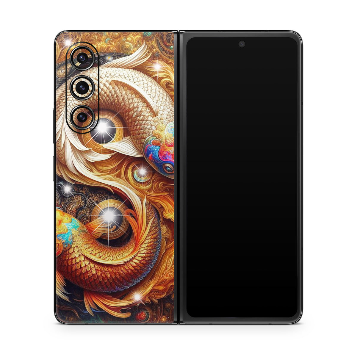 Yin Yang Koi - Samsung Galaxy Z Fold5 Skin