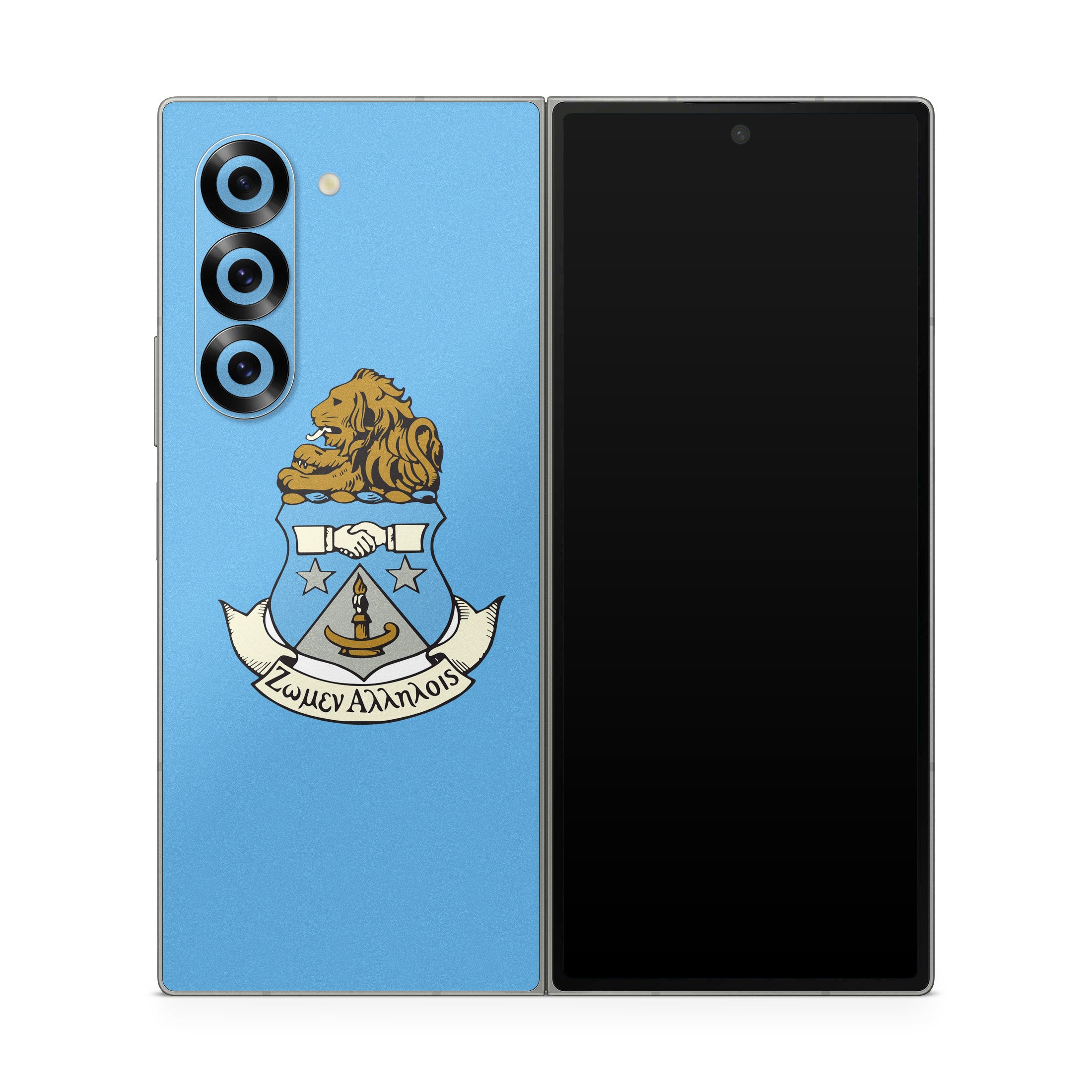 Alpha Delta Pi Crest Adelphean Blue - Samsung Galaxy Z Fold6 Skin