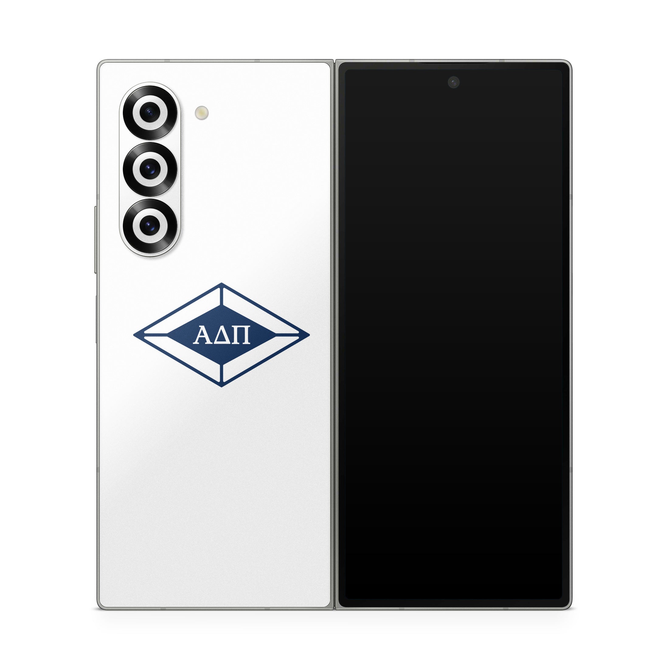 Alpha Delta Pi Diamond Letters White - Samsung Galaxy Z Fold6 Skin