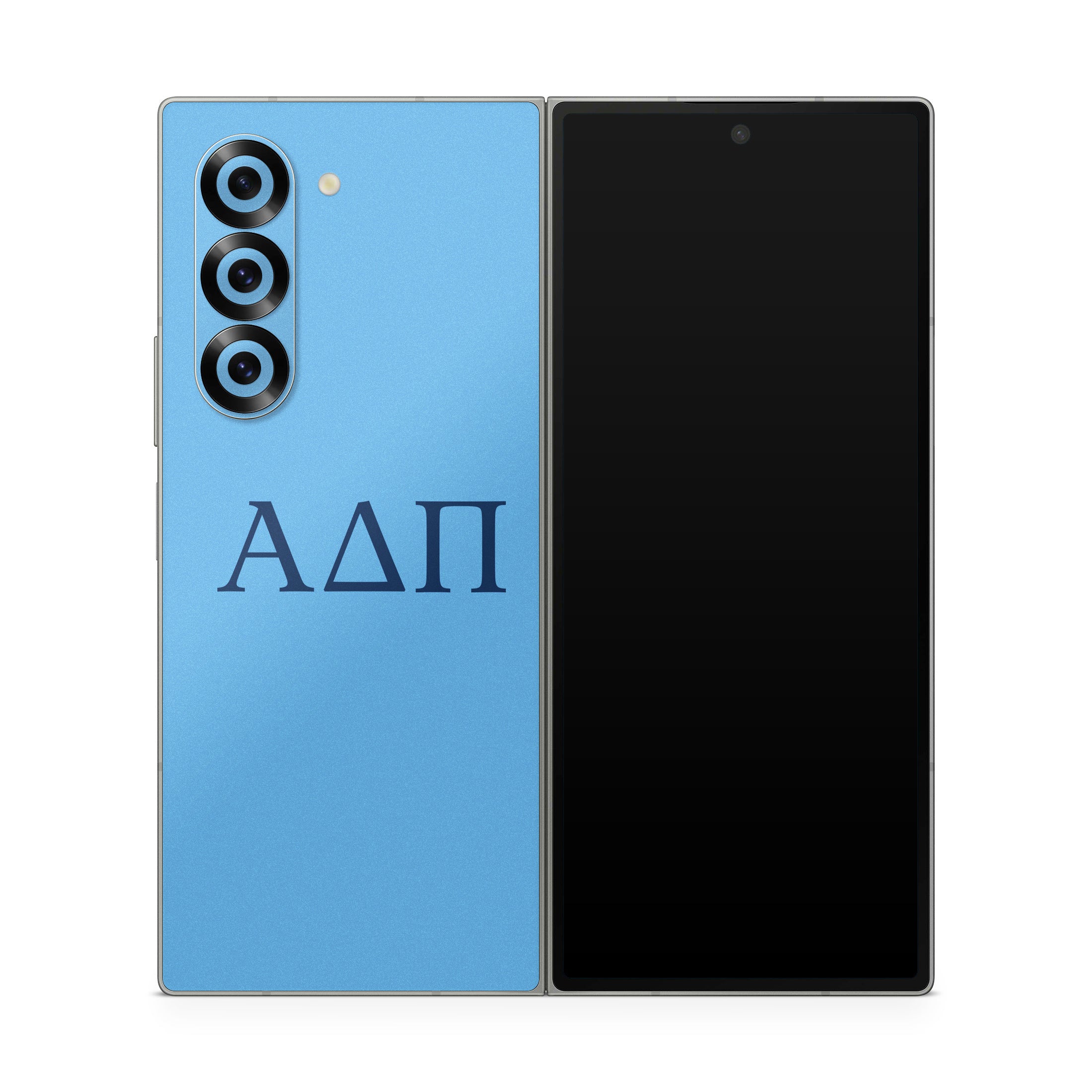 Alpha Delta Pi Greek Letters Adelphean Blue - Samsung Galaxy Z Fold6 Skin