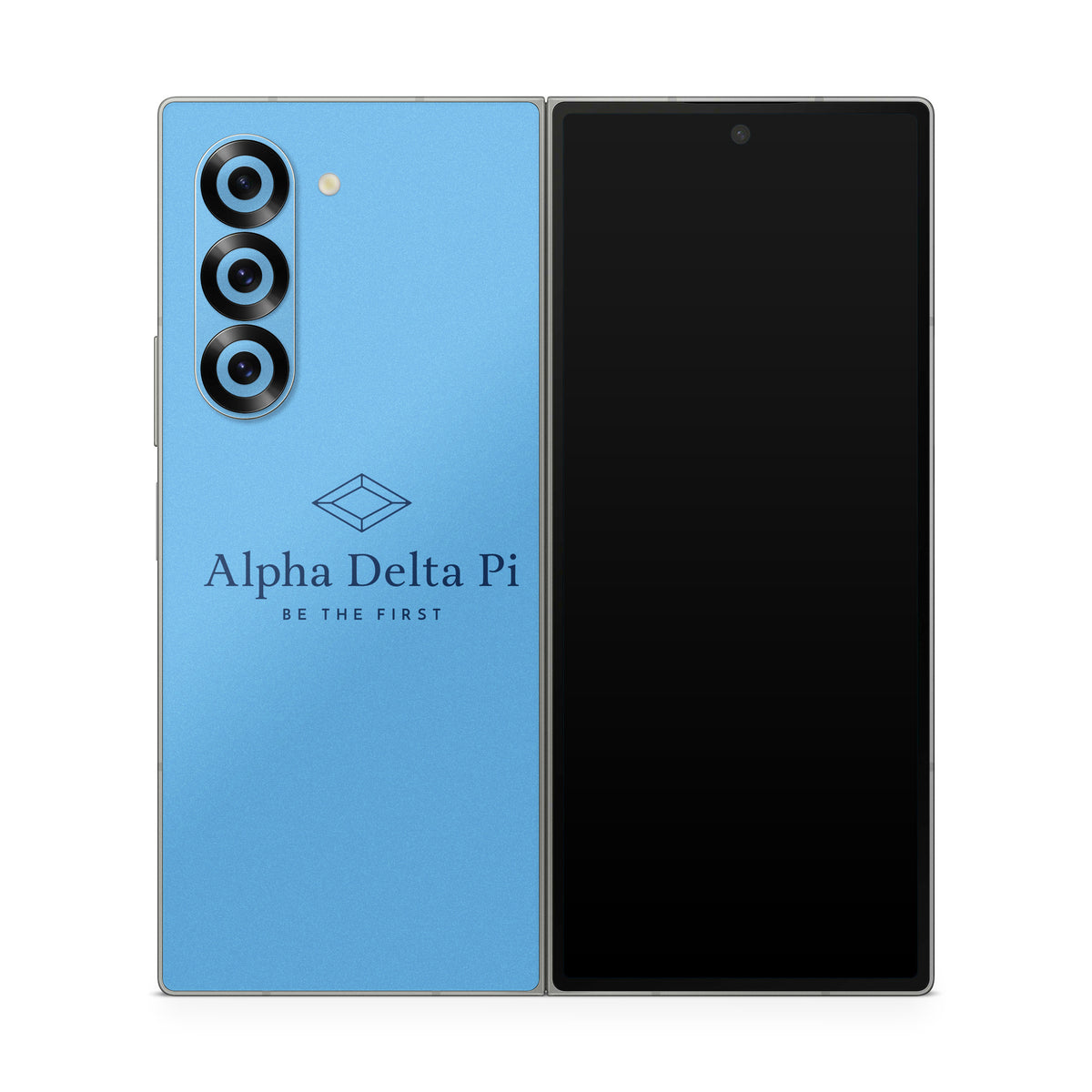Alpha Delta Pi Primary Logo Adelphean Blue - Samsung Galaxy Z Fold6 Skin