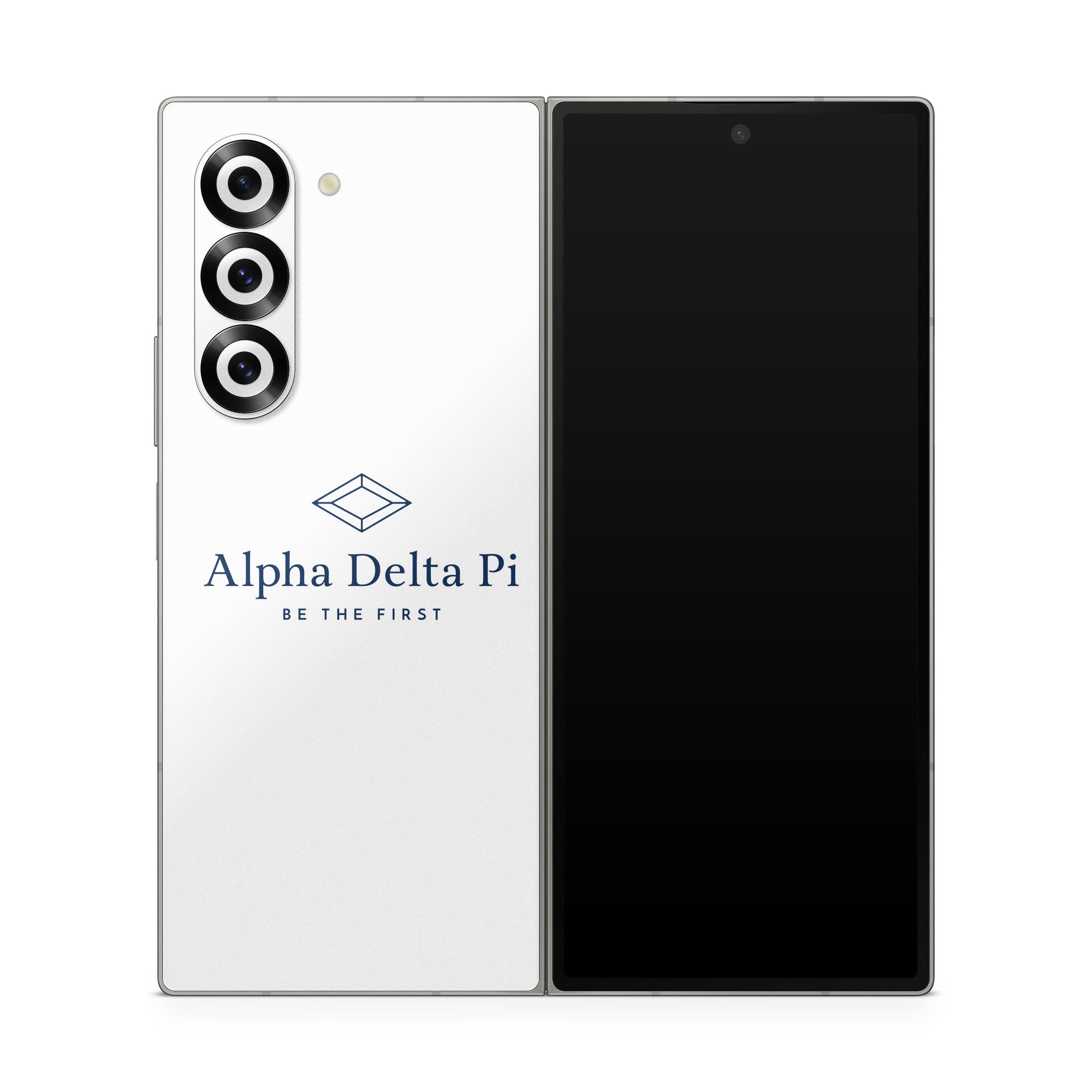 Alpha Delta Pi Primary Logo White - Samsung Galaxy Z Fold6 Skin