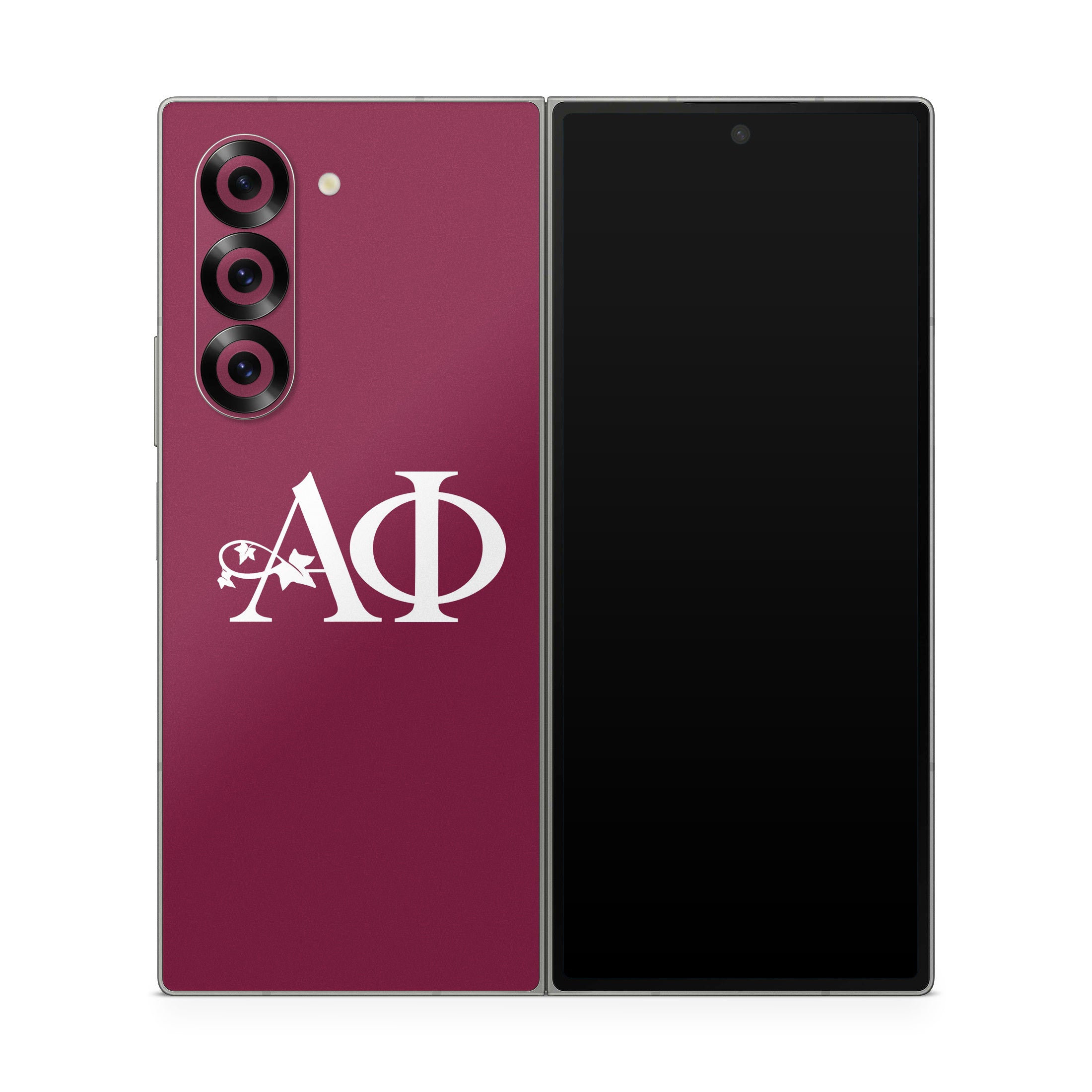 Alpha Phi Greek Letters Bordeaux - Samsung Galaxy Z Fold6 Skin