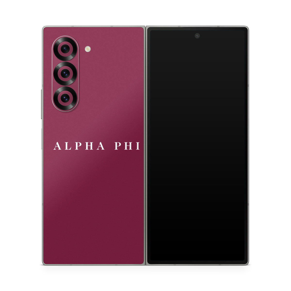 Alpha Phi Wordmark Bordeaux - Samsung Galaxy Z Fold6 Skin