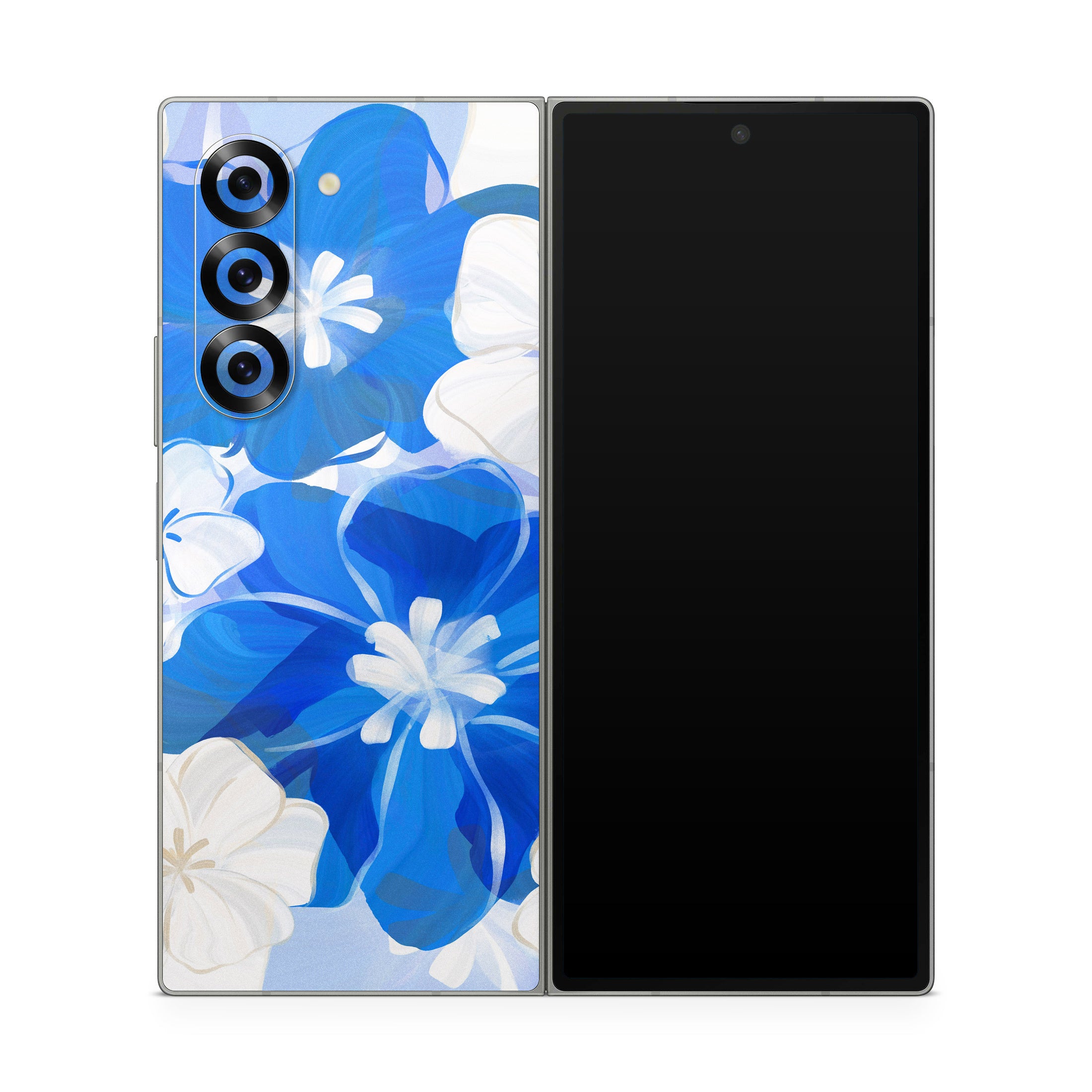 Blue Flowers - Samsung Galaxy Z Fold6 Skin