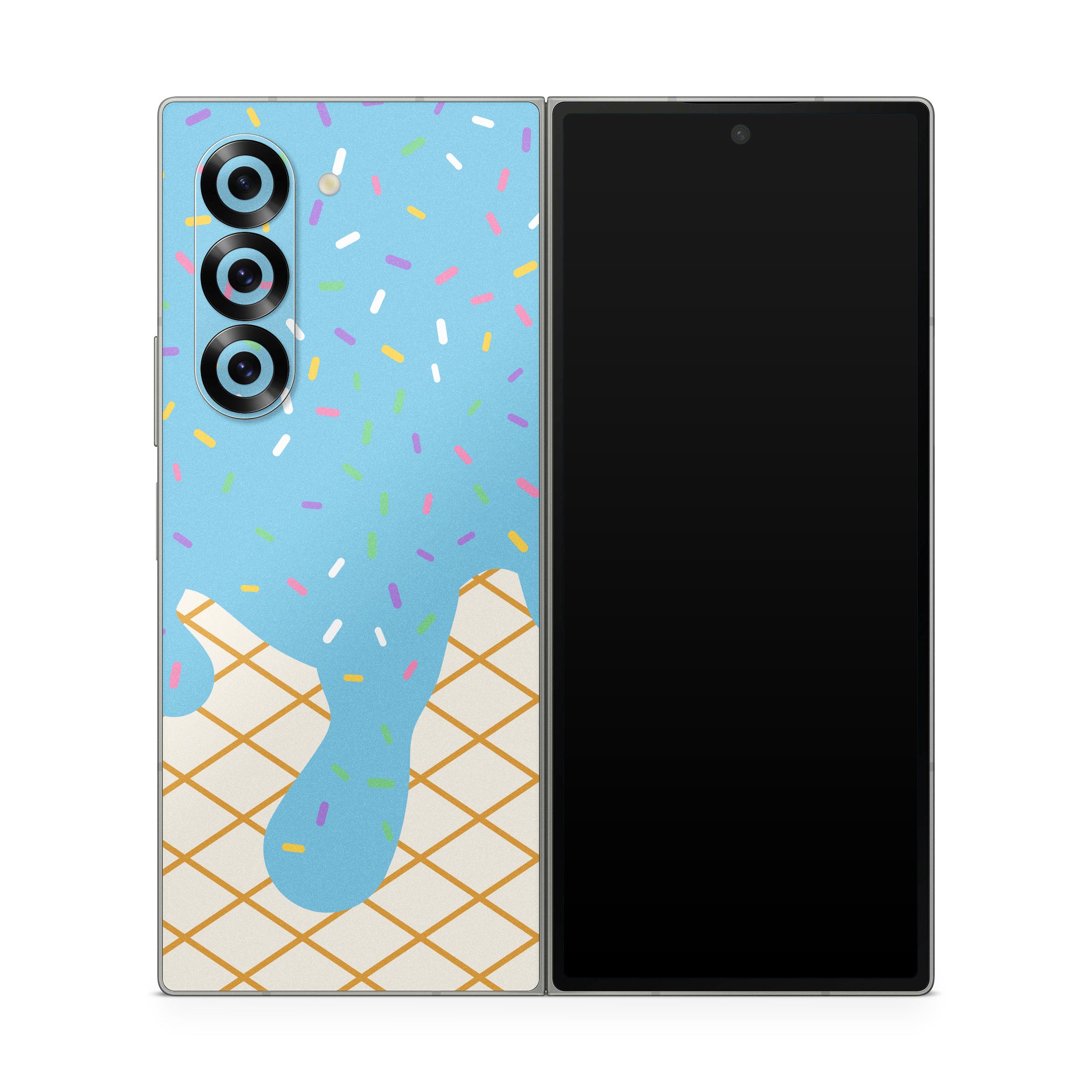 Cotton Candy Ice Cream Drip - Samsung Galaxy Z Fold6 Skin