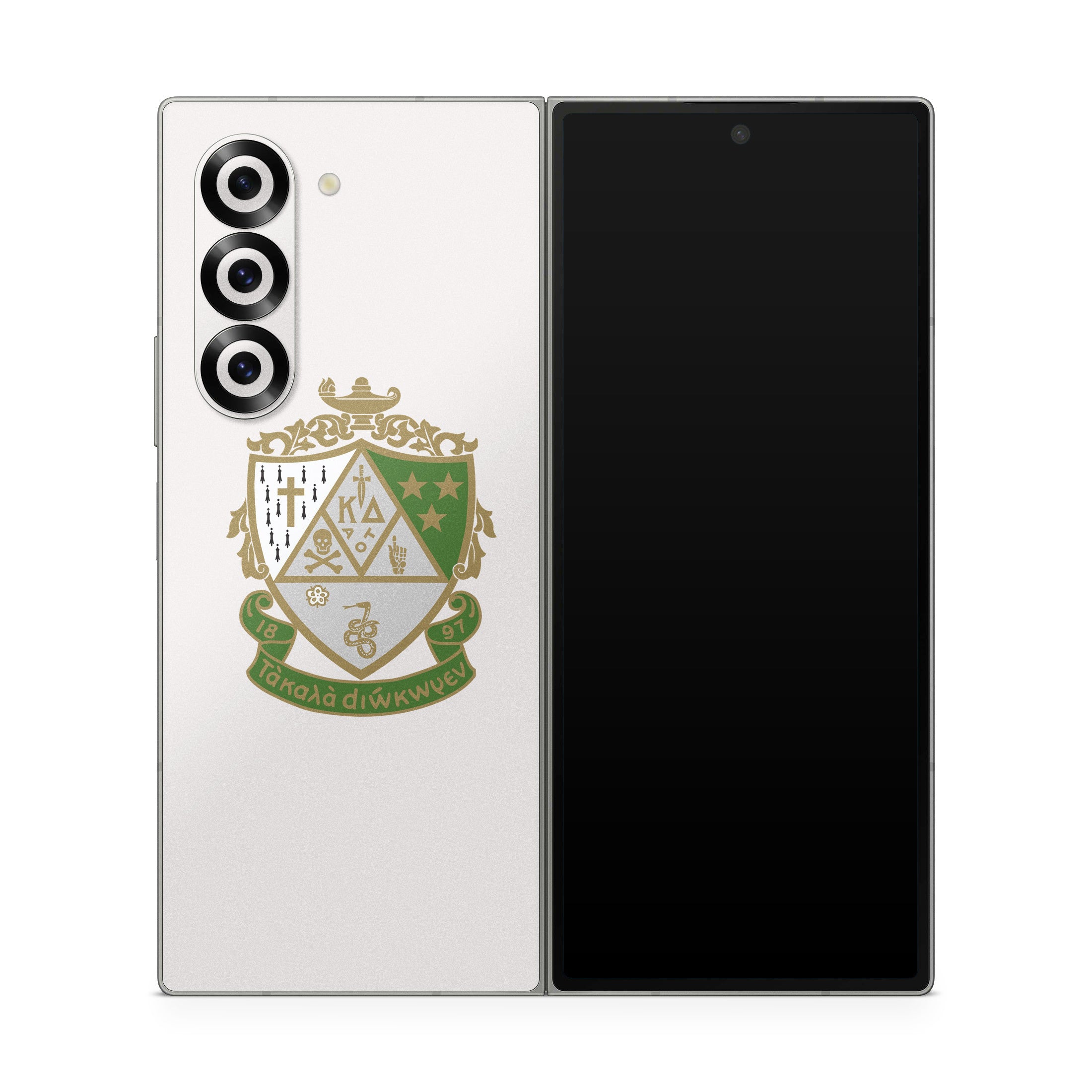 Kappa Delta Crest Pearl White - Samsung Galaxy Z Fold6 Skin