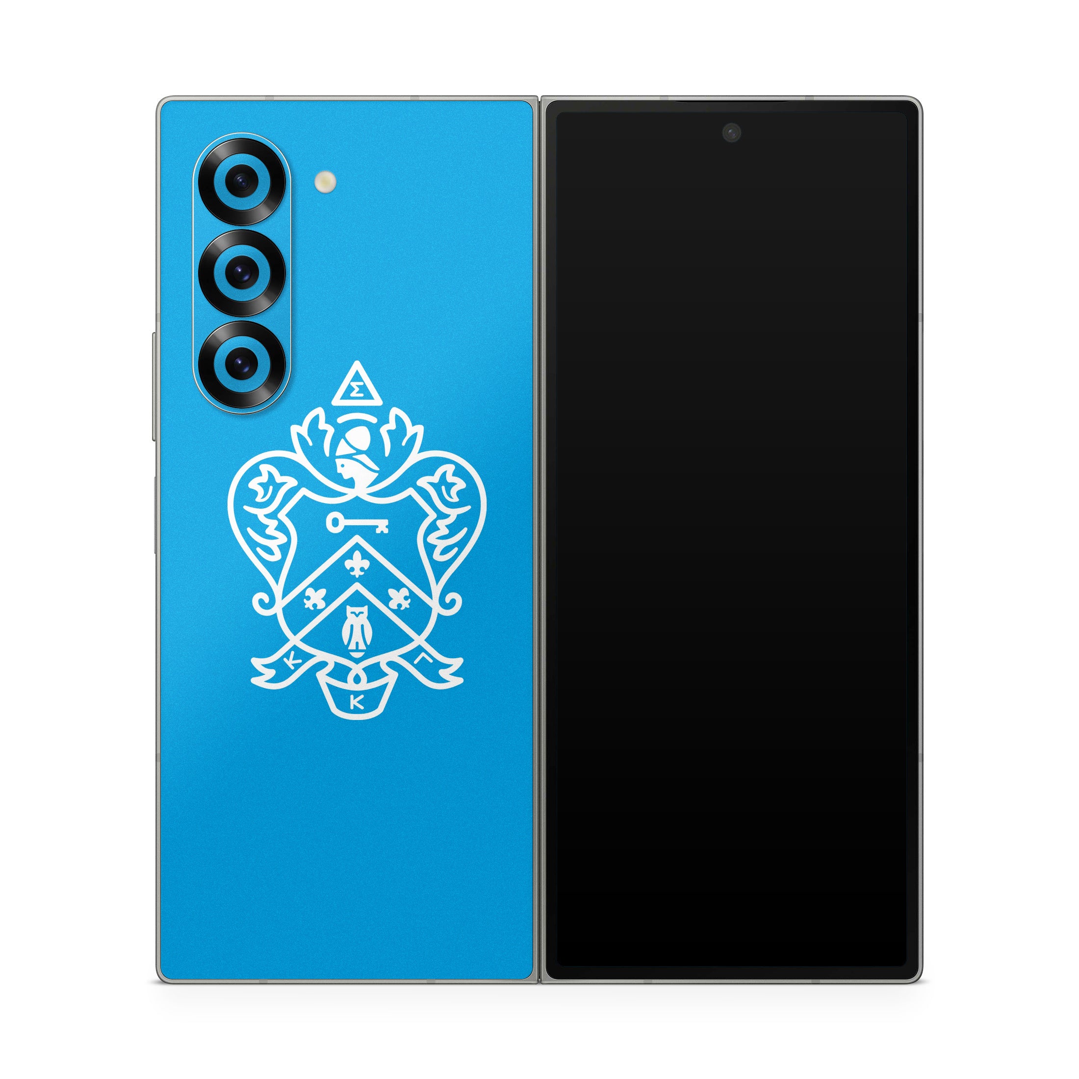 Kappa Kappa Gamma Coat of Arms Gamma Blue - Samsung Galaxy Z Fold6 Skin