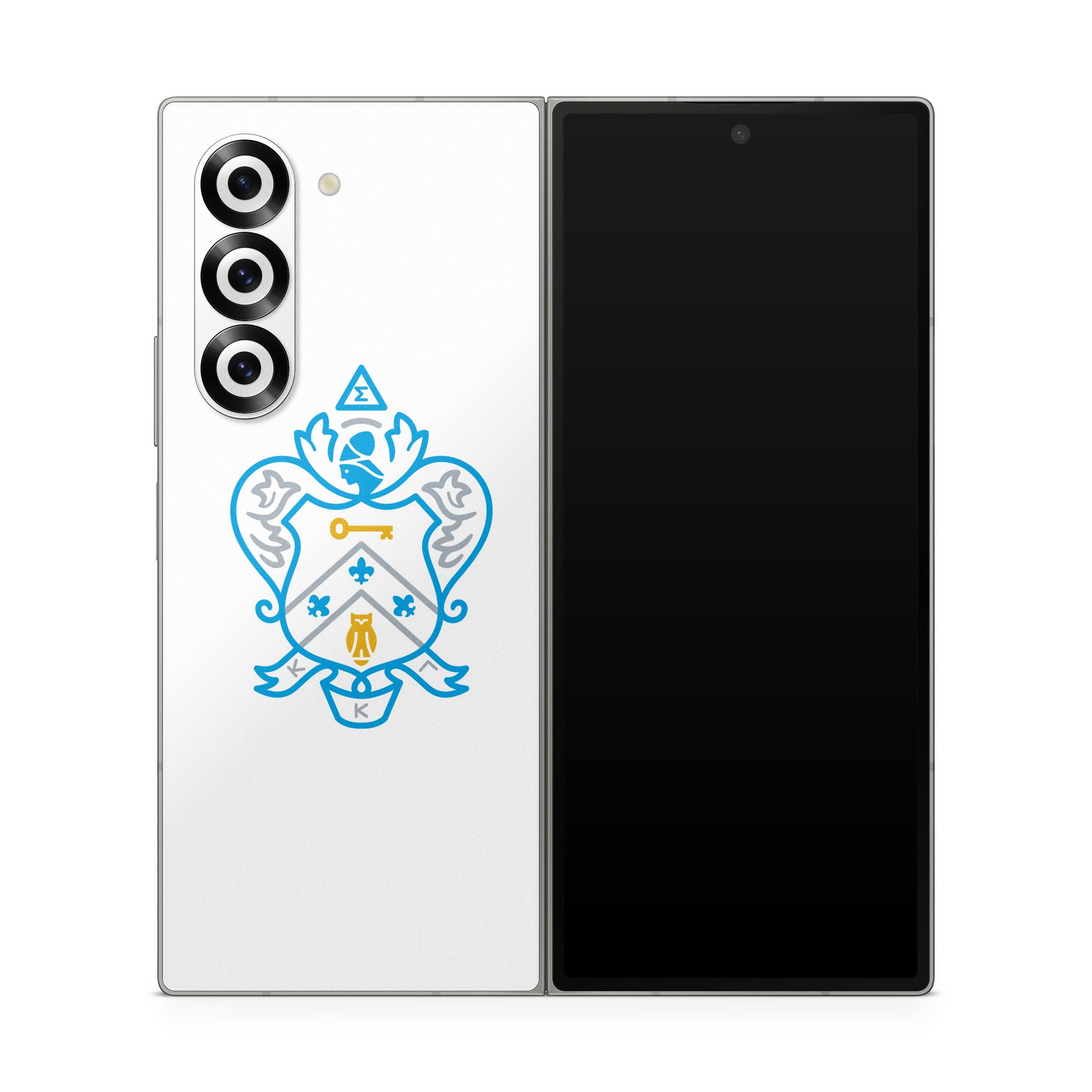 Kappa Kappa Gamma Coat of Arms White - Samsung Galaxy Z Fold6 Skin