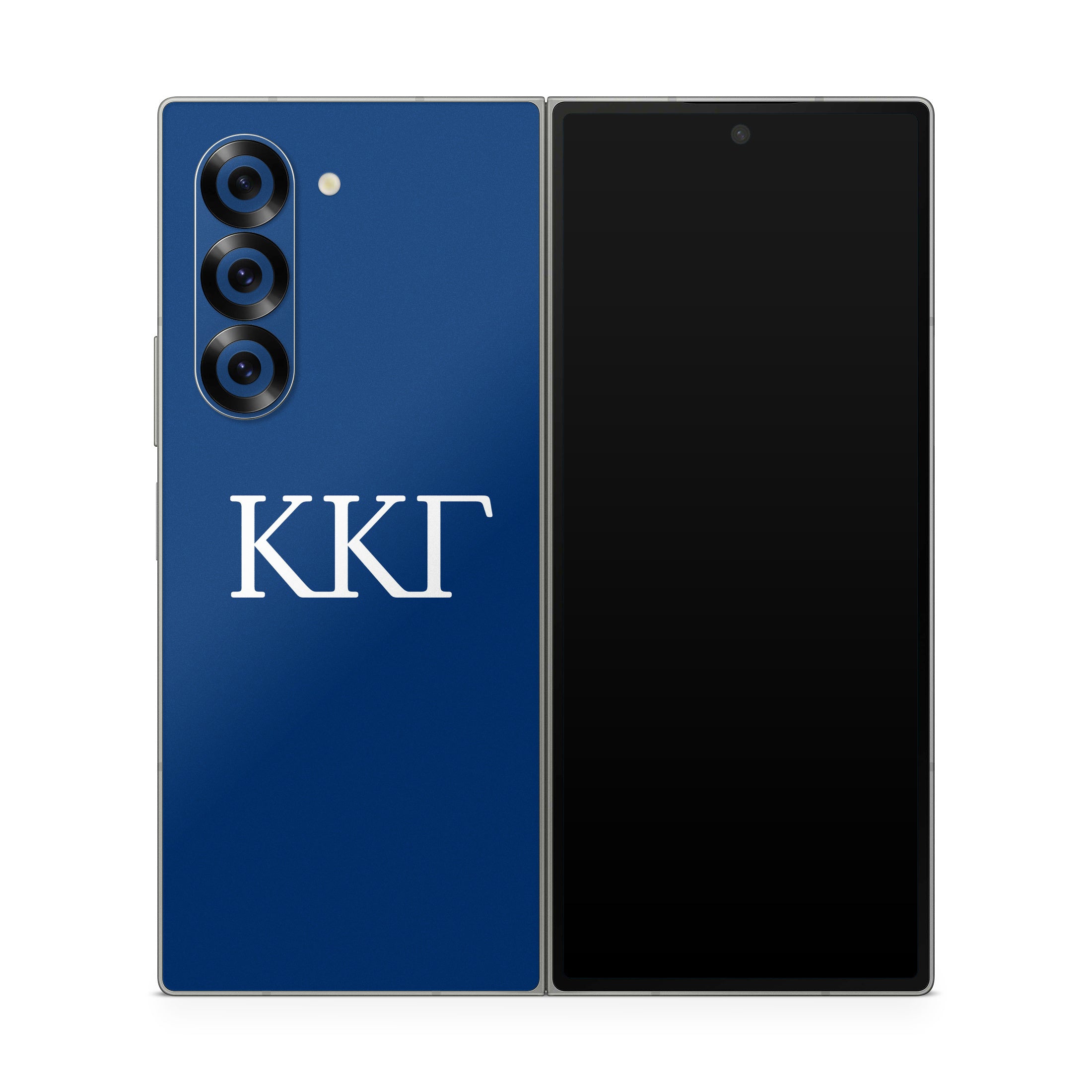 Kappa Kappa Gamma Greek Letters Kappa Blue - Samsung Galaxy Z Fold6 Skin