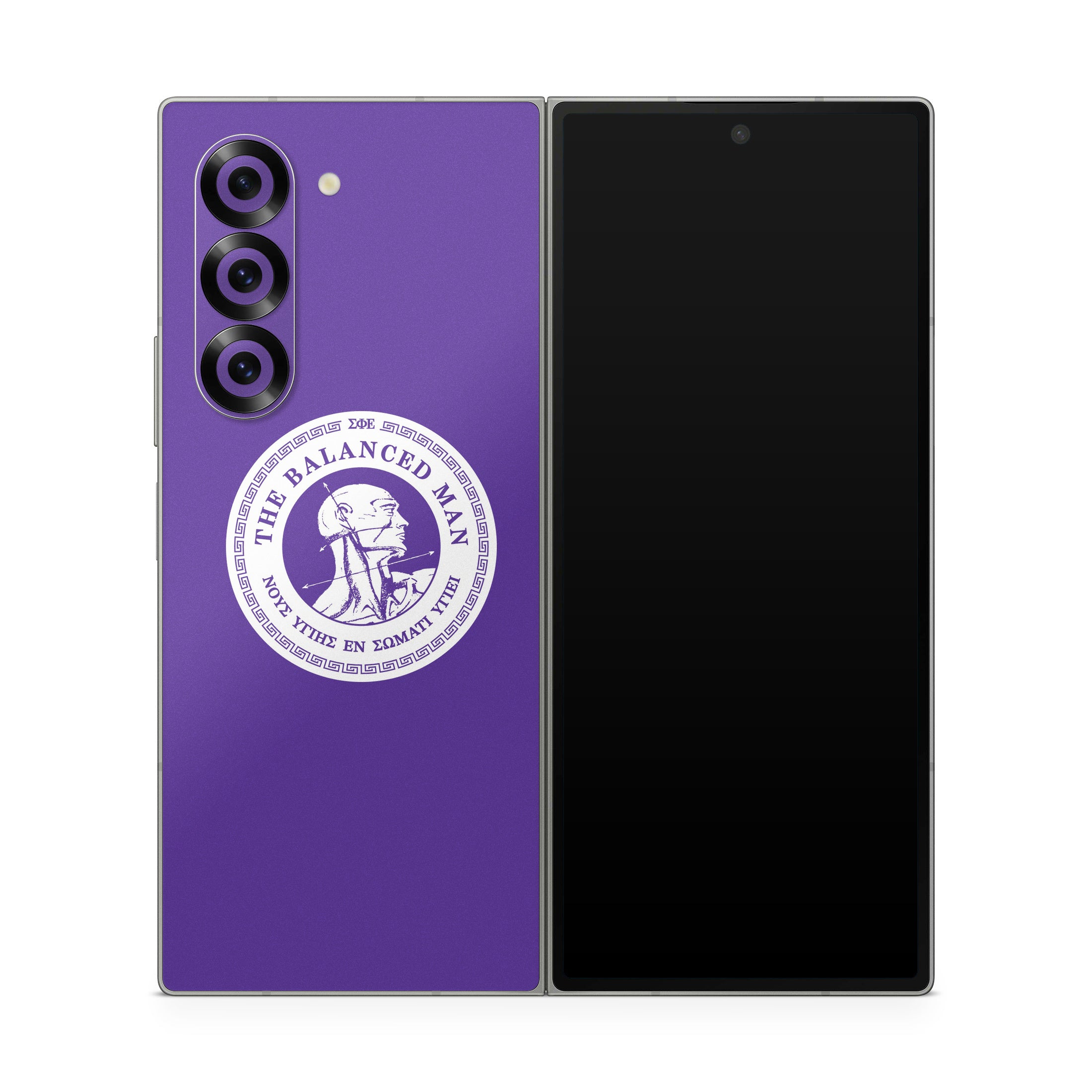 Sigma Phi Epsilon Balanced Man Purple - Samsung Galaxy Z Fold6 Skin