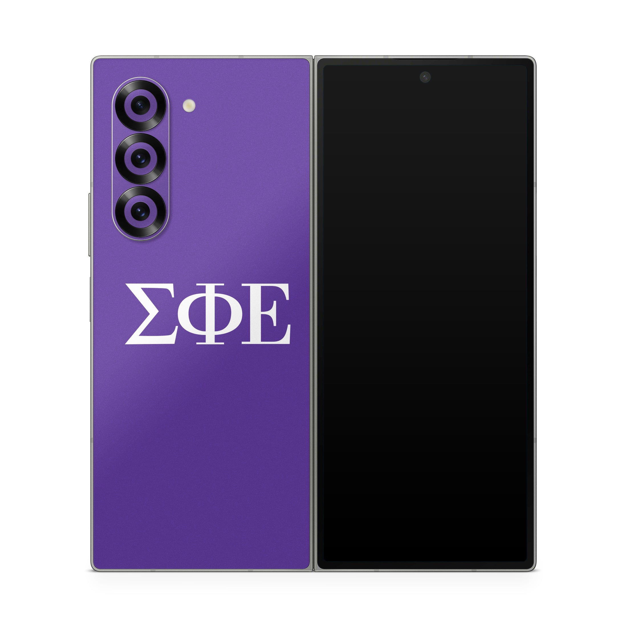 Sigma Phi Epsilon Greek Letters Purple - Samsung Galaxy Z Fold6 Skin