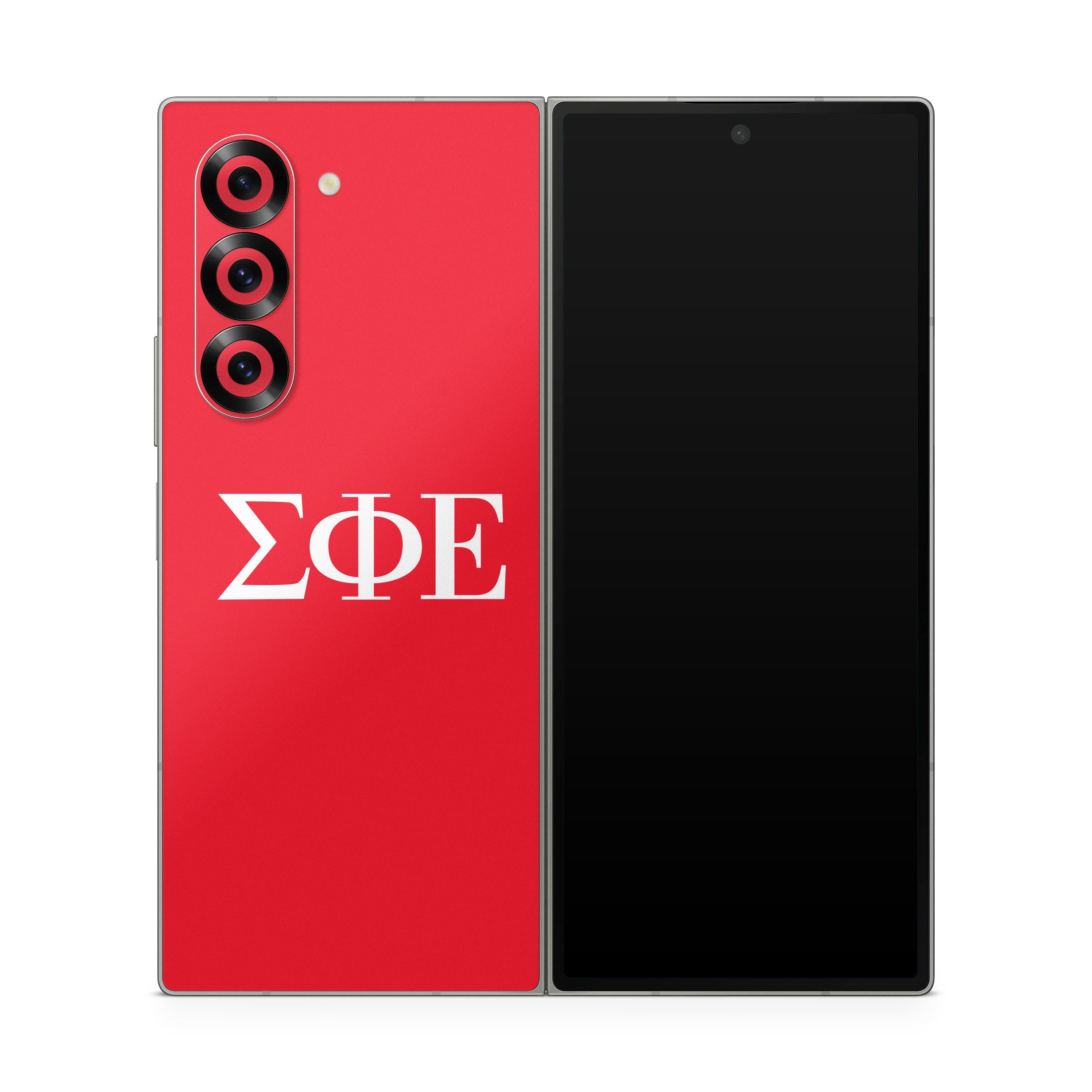 Sigma Phi Epsilon Greek Letters Red - Samsung Galaxy Z Fold6 Skin