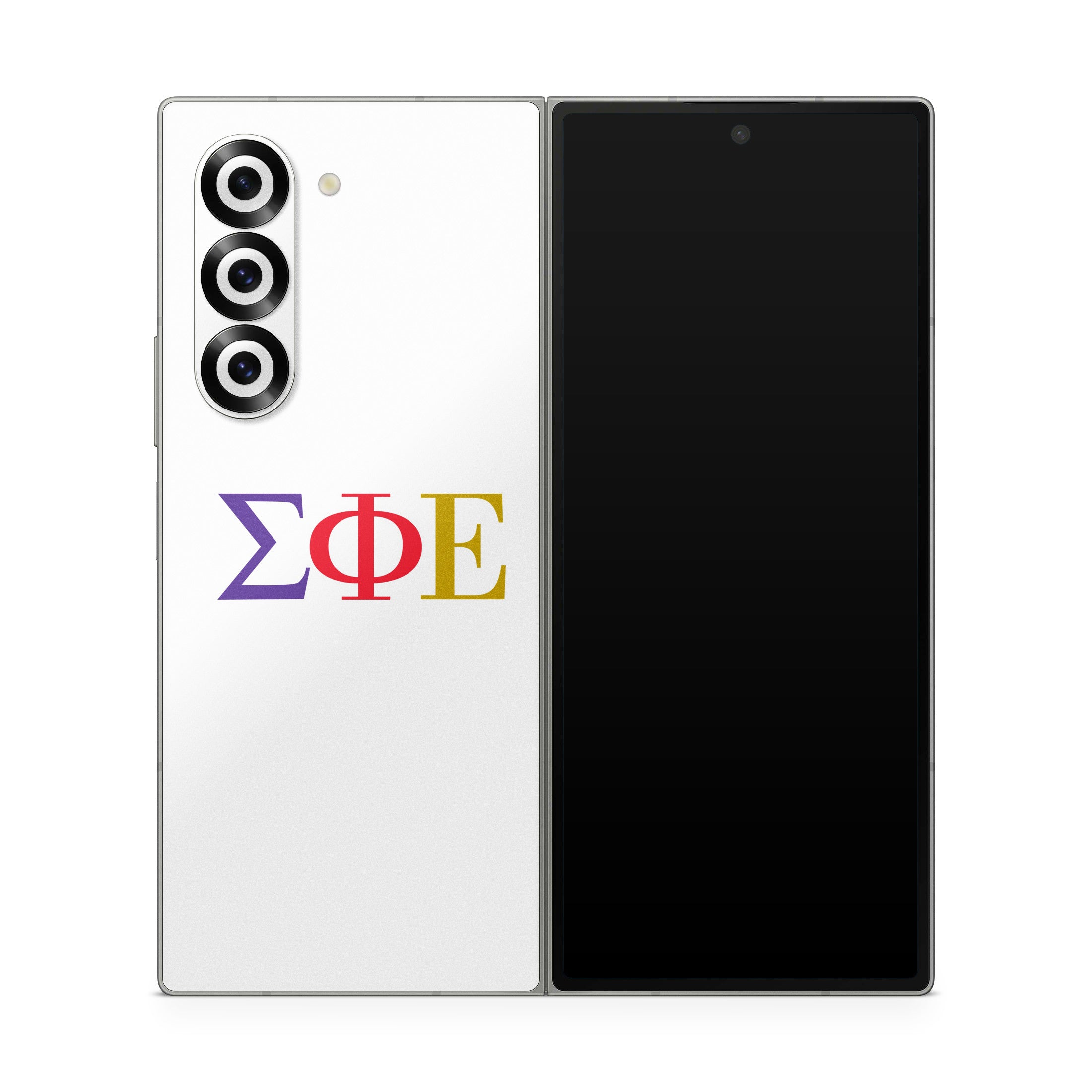 Sigma Phi Epsilon Greek Letters White - Samsung Galaxy Z Fold6 Skin