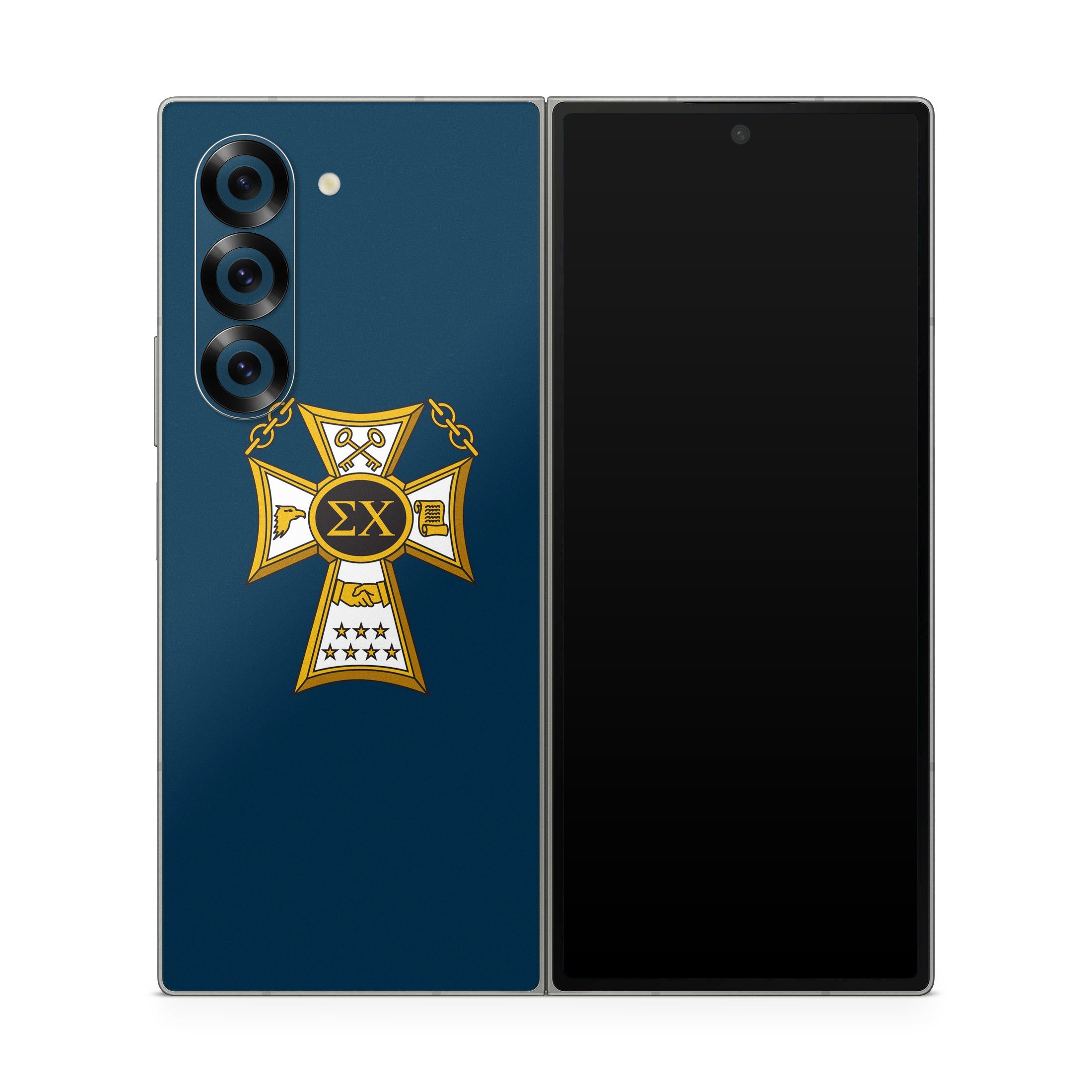 Sigma Chi Badge Navy - Samsung Galaxy Z Fold6 Skin
