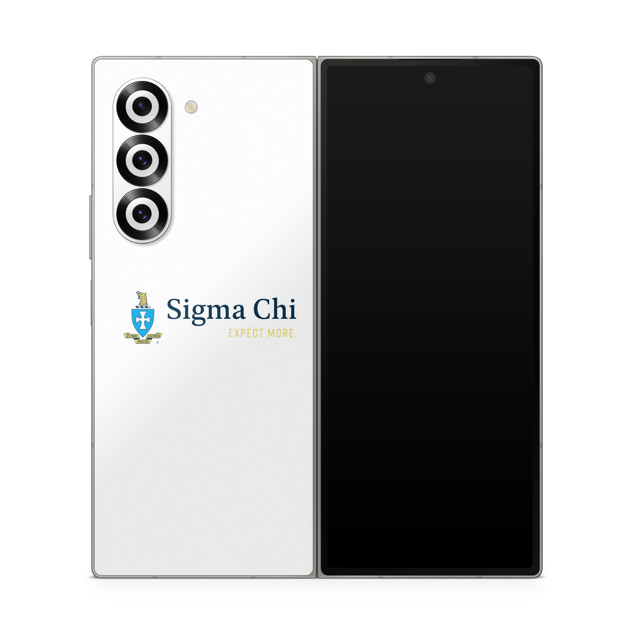 Sigma Chi Logo White - Samsung Galaxy Z Fold6 Skin