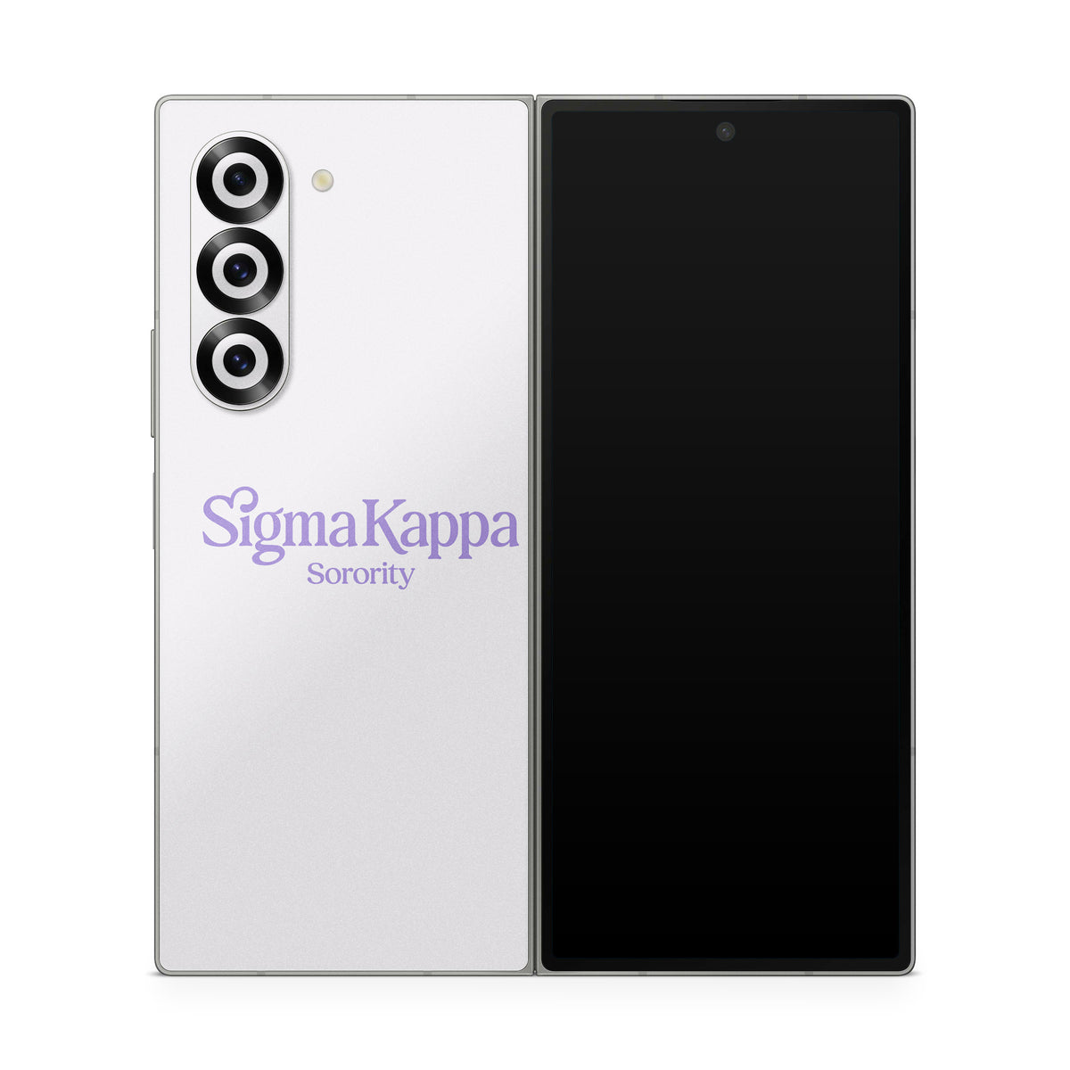 Sigma Kappa Sorority Logo Legacy Lavender on Dove Love - Samsung Galaxy Z Fold6 Skin