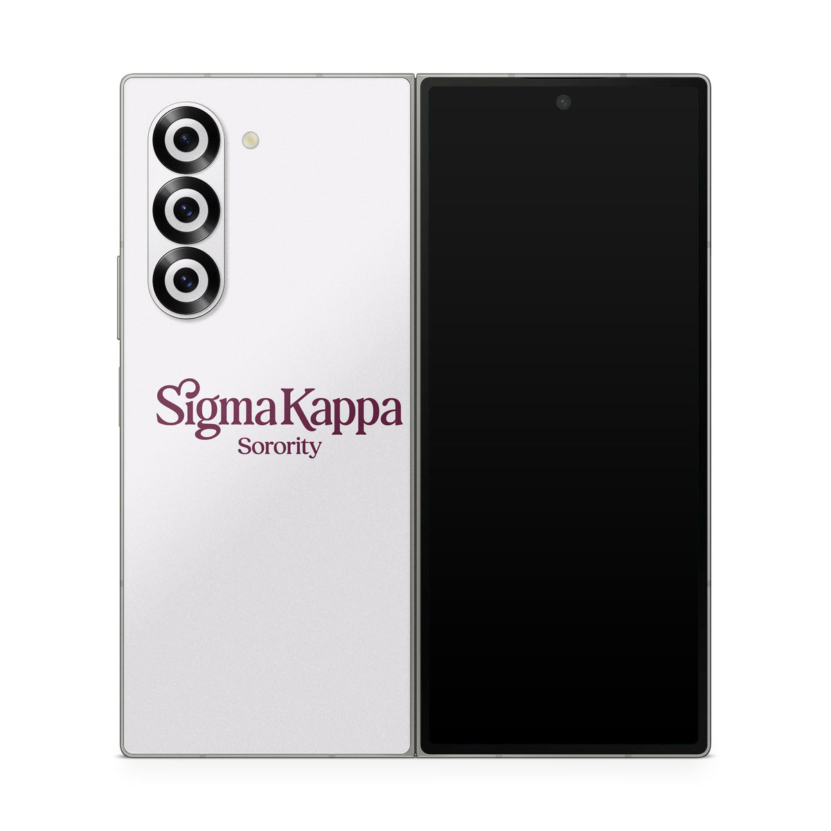Sigma Kappa Sorority Logo Mary Maroon on Dove Love - Samsung Galaxy Z Fold6 Skin