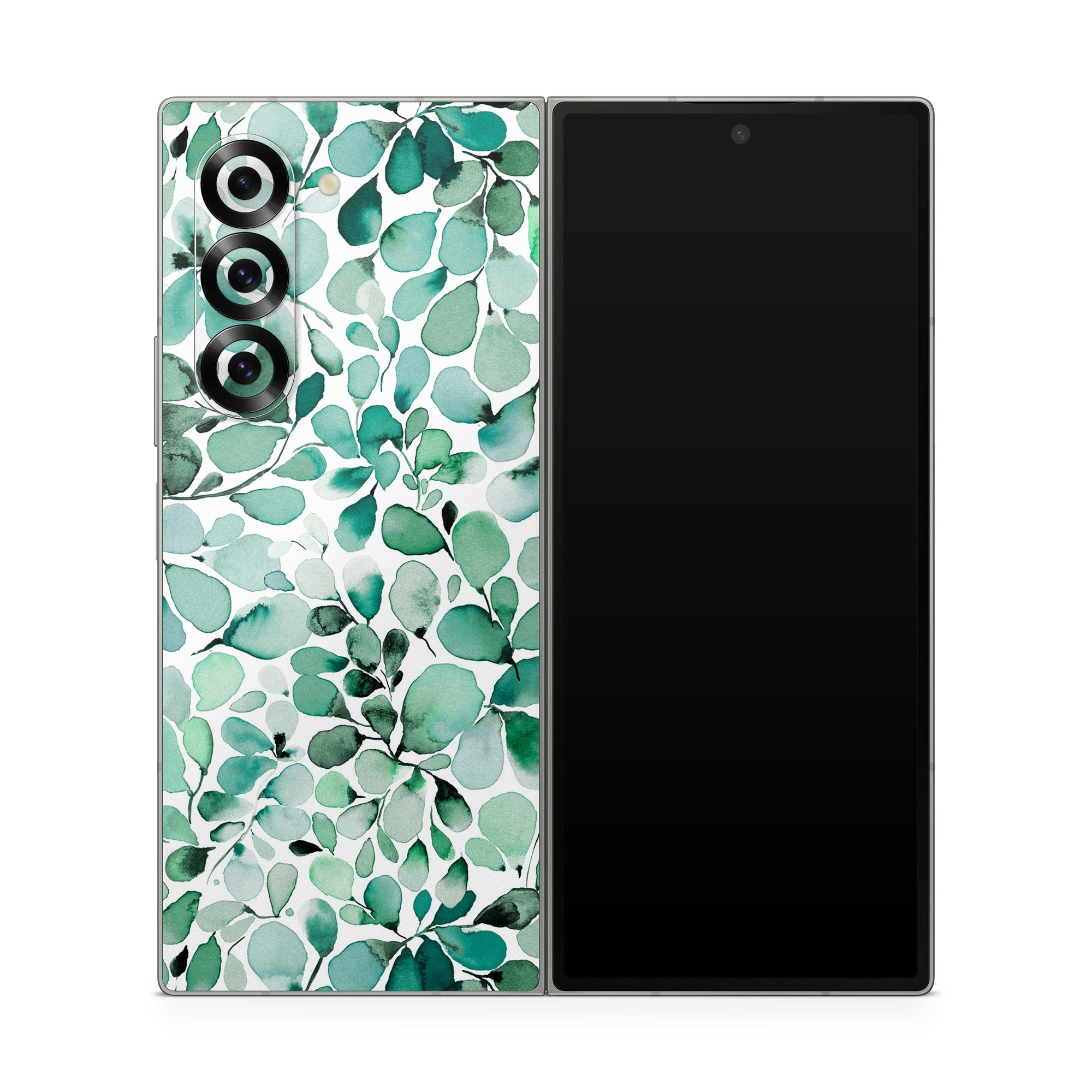 Watercolor Eucalyptus Leaves - Samsung Galaxy Z Fold6 Skin