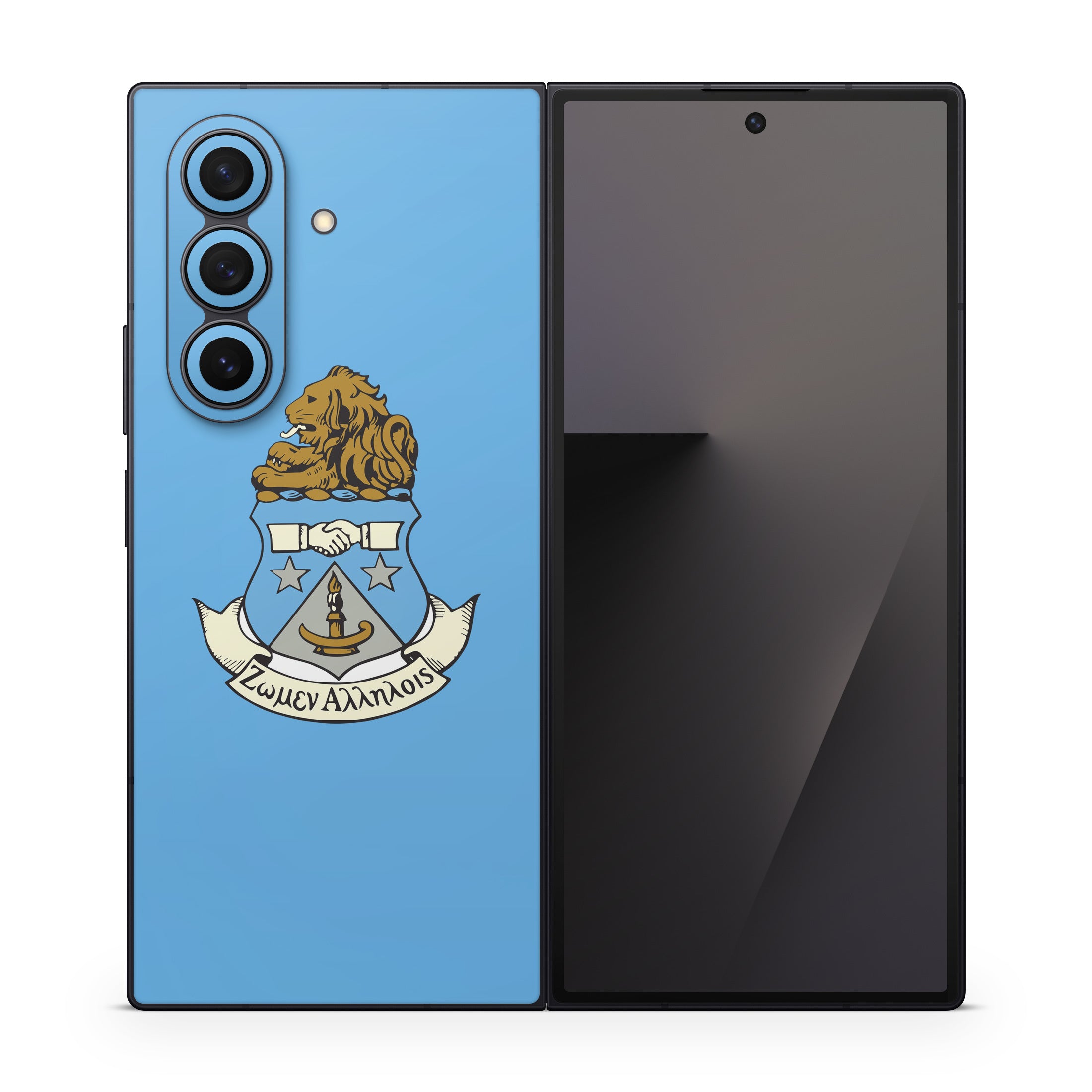 Alpha Delta Pi Crest Adelphean Blue - Samsung Galaxy Z Fold7 Skin