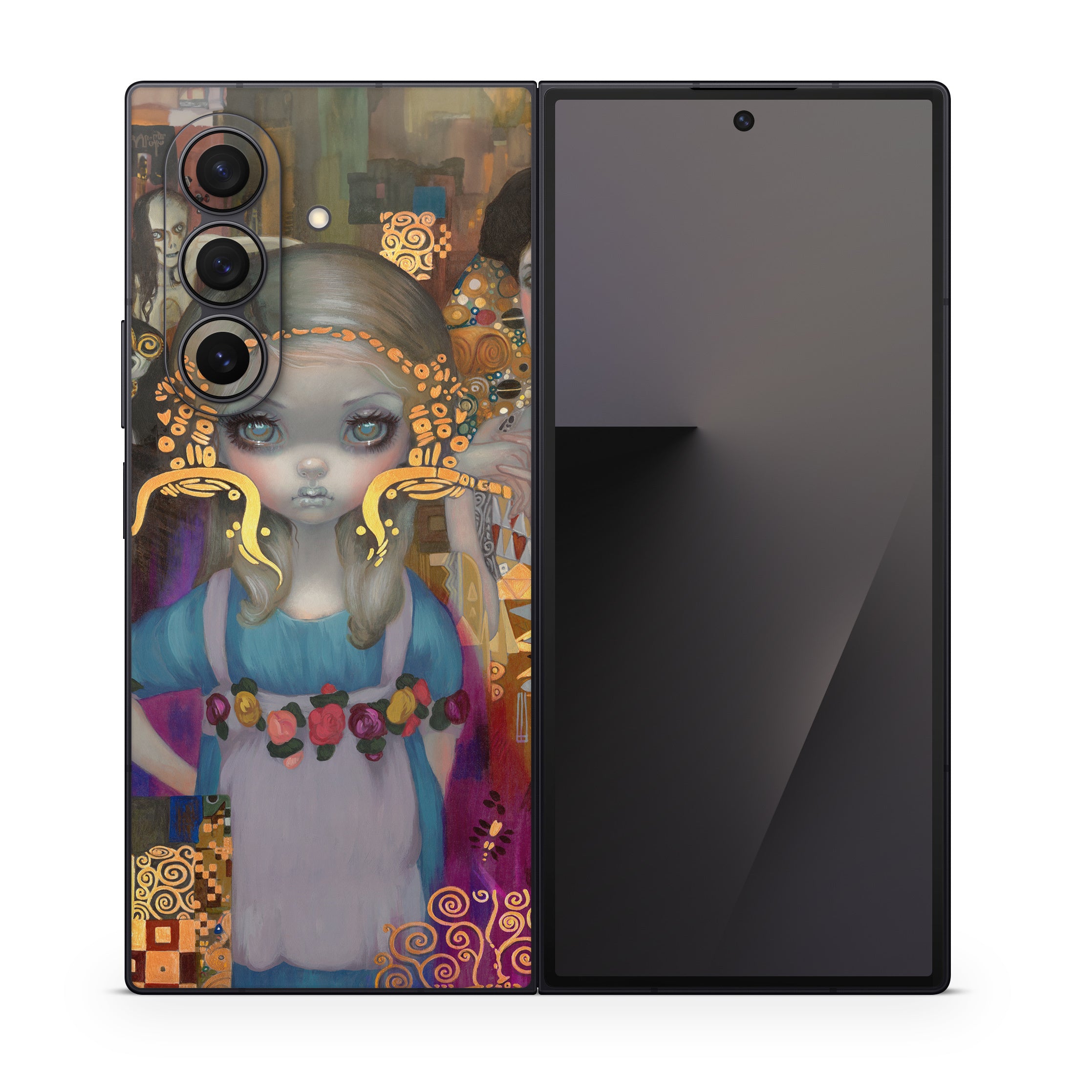 Alice in a Klimt Dream - Samsung Galaxy Z Fold7 Skin